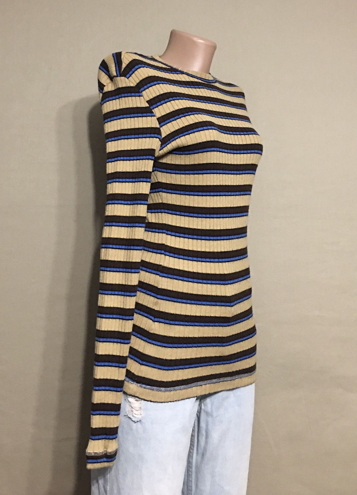 Dolce & Gabbana Dolce & Gabbana Wool Blend Striped Womens Sweater Size S / US 4 / IT 40 - 4 Thumbnail
