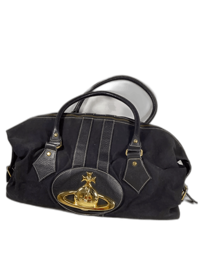 Vivienne Westwood Vivienne Westwood Boston Bag with Saturn Logo - dmc Size ONE SIZE - 1 Thumbnail