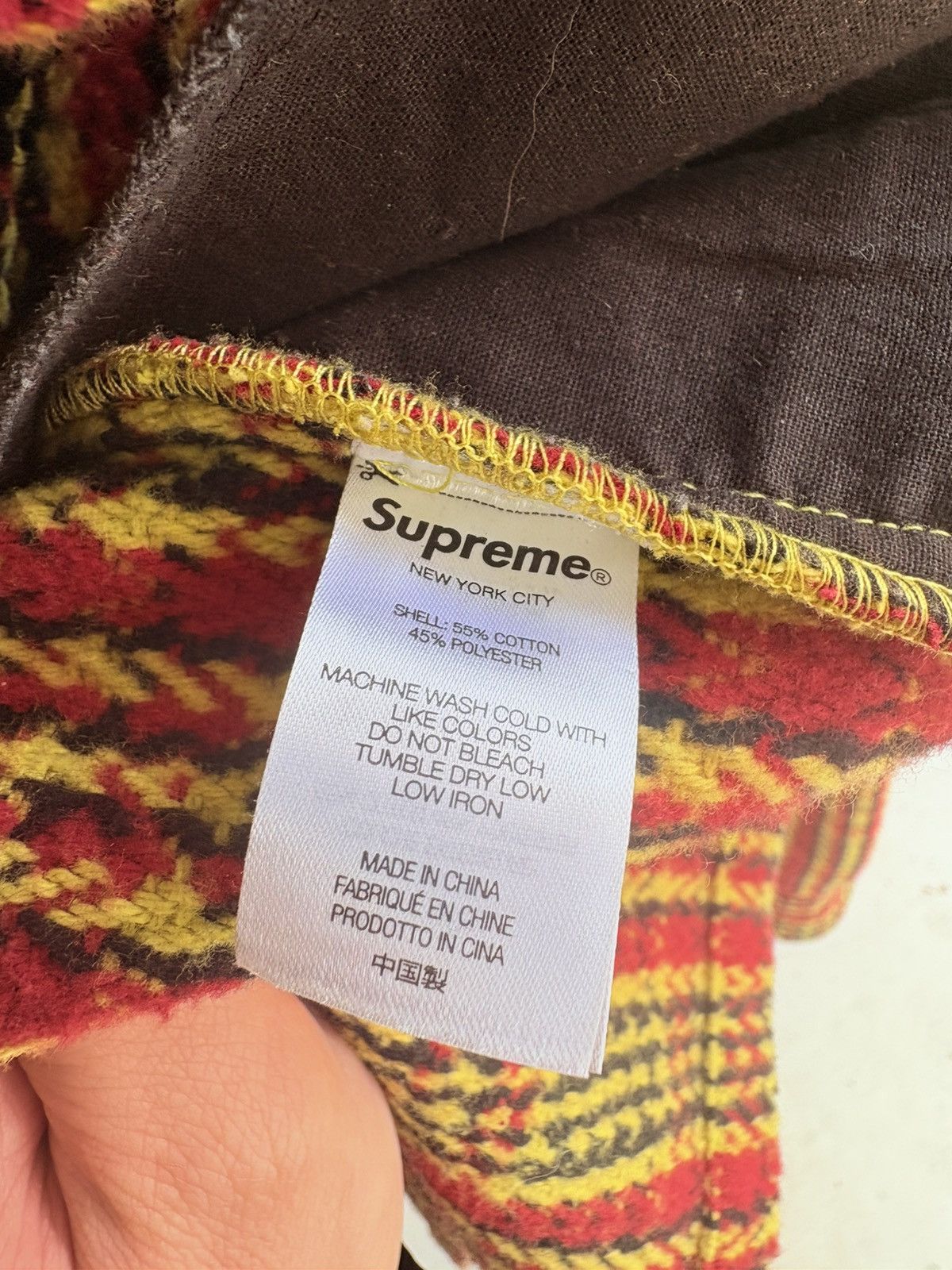 Supreme Supreme Heavy Flannel Yellow Size US M / EU 48-50 / 2 - 5 Thumbnail