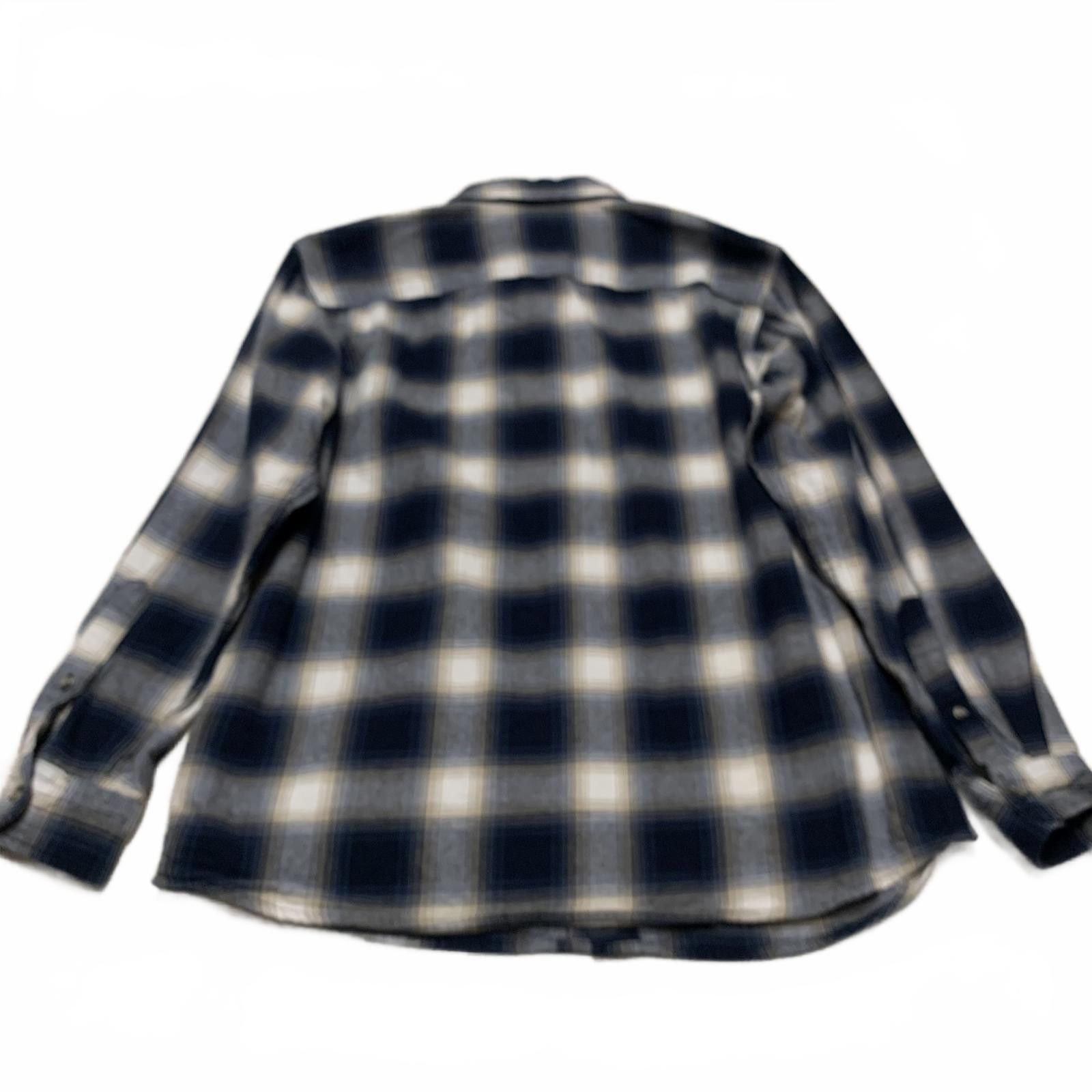 Redhead Red Head Men's Large Blue Plaid Flannel Shirt Cotton Size US L / EU 52-54 / 3 - 2 Thumbnail