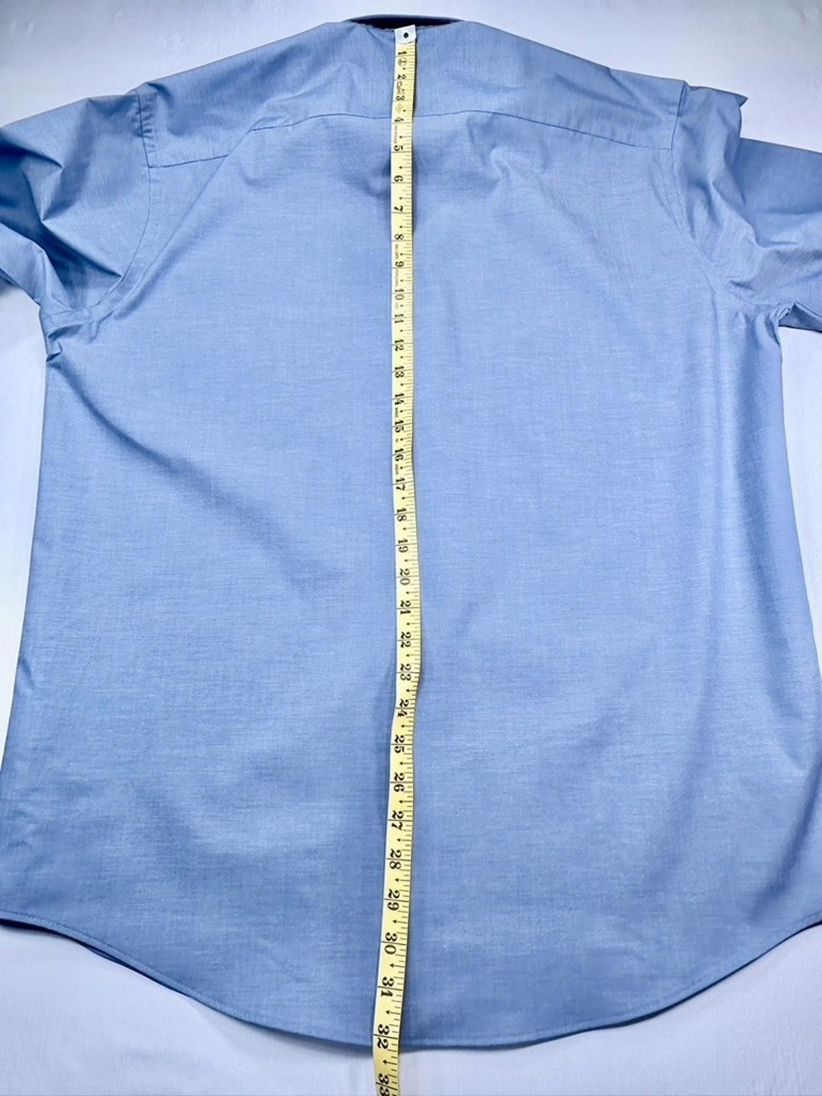 Van Heusen Van Heusen Stain Shield Stretch Regular Fit Blue Men's L Size 42R - 5 Thumbnail
