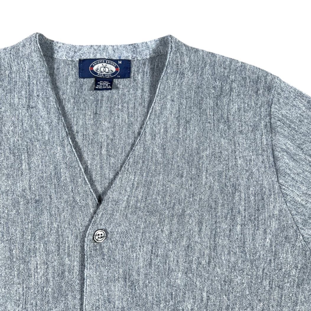 Vintage VINTAGE Knightsbridge Sweater Adult MEDIUM Blue Cardigan Knit Dad Preppy USA 70s Size US M / EU 48-50 / 2 - 2 Thumbnail