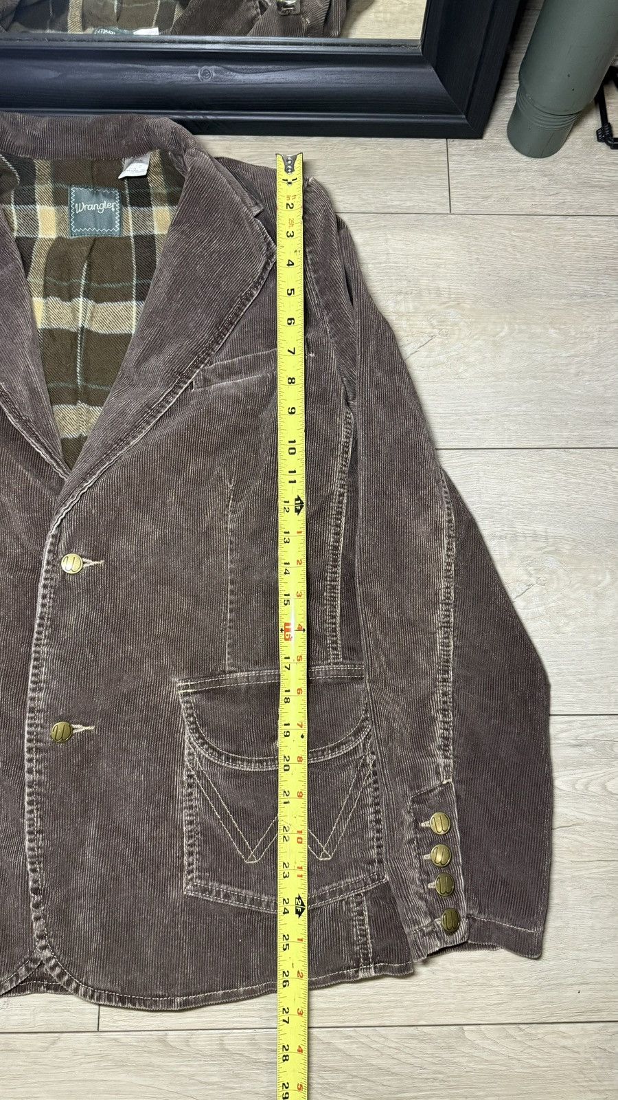 Wrangler Vintage Wrangler Flannel Lined Corduroy Blazer Jacket Size XS / US 0-2 / IT 36-38 - 4 Thumbnail