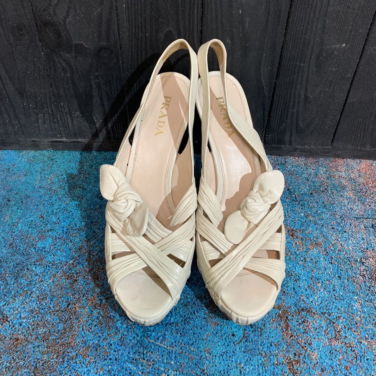Prada Prada Leather Heels Size 38 Size US 8 / IT 38 - 5 Thumbnail