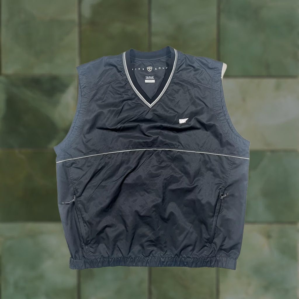 Nike Nike Golf Vest Mens XL Black Clima-Fit Pullover Windbreaker Jacket SAP Logo Size US XL / EU 56 / 4 - 1 Thumbnail