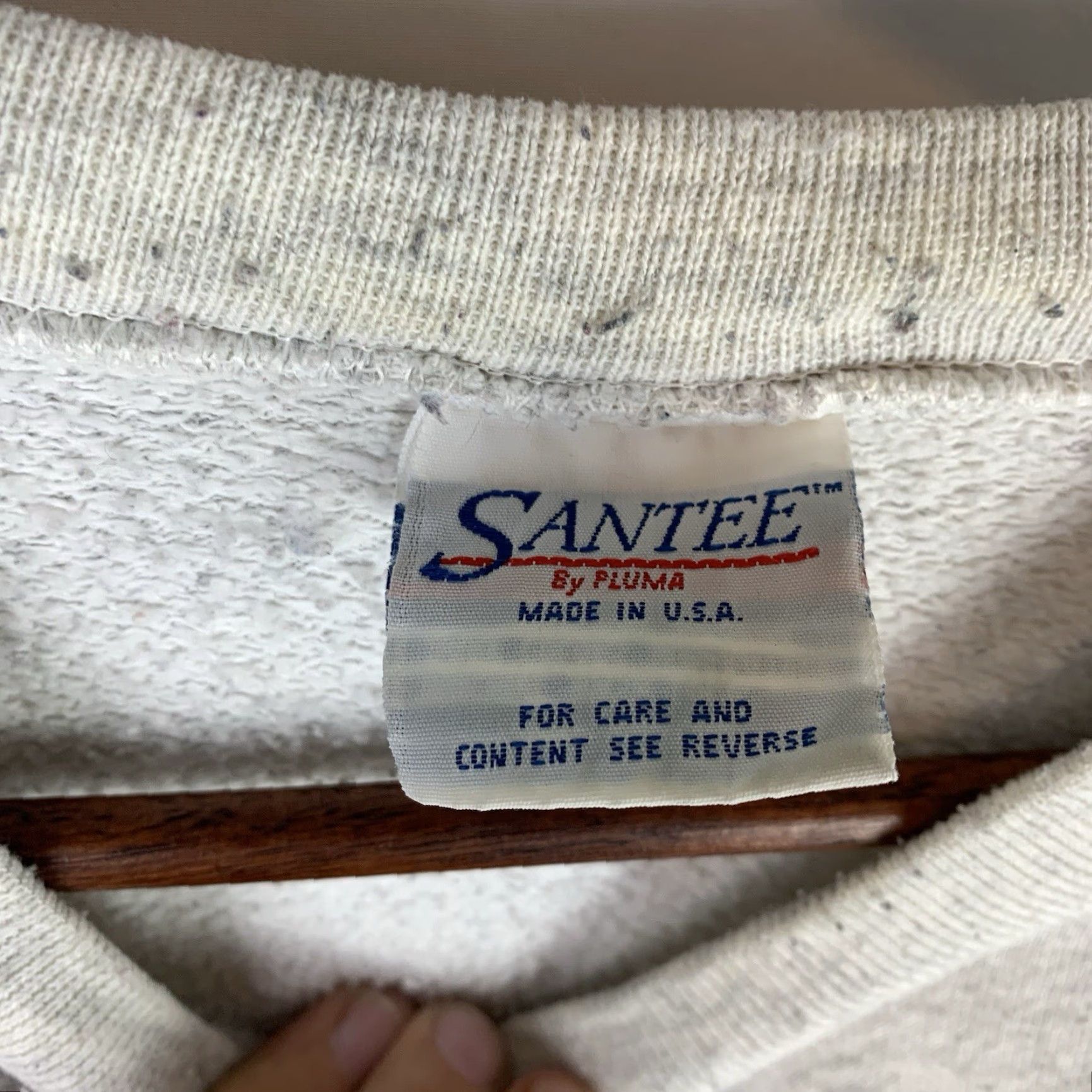 Vintage VINTAGE Santee Sweatshirt Crew Neck XL Gray Size US XL / EU 56 / 4 - 4 Thumbnail