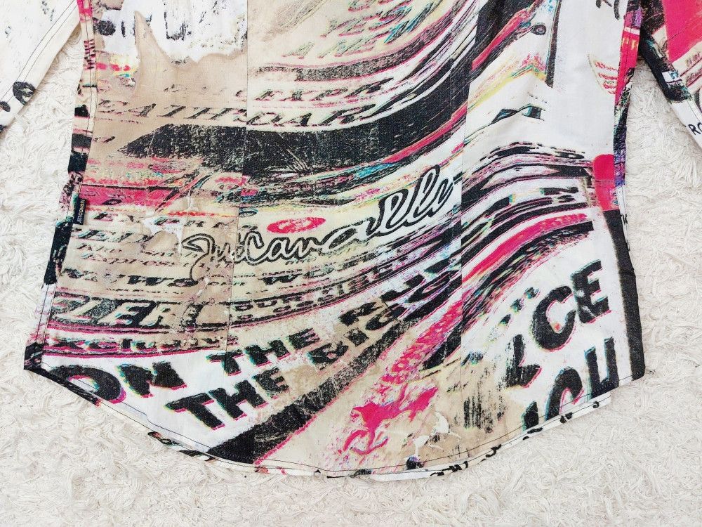 Roberto Cavalli Roberto Cavalli Newspaper Gazette Galliano Stamp Shirt Size US M / EU 48-50 / 2 - 10 Thumbnail