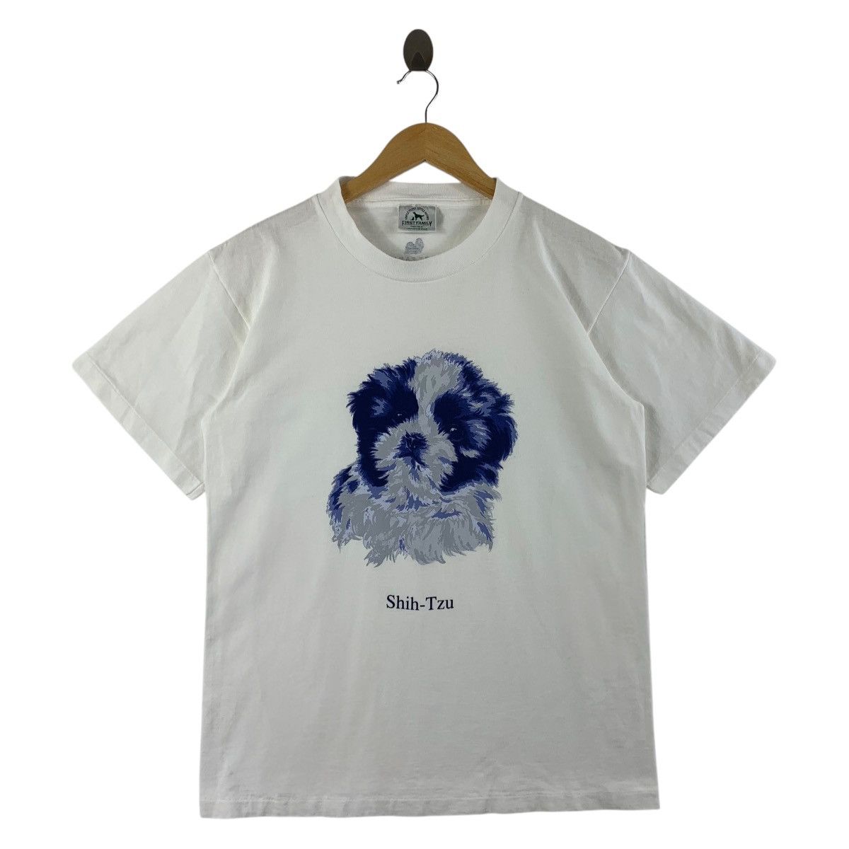 Vintage Vintage SHIH TZU dog art printed tee Size US M / EU 48-50 / 2 - 1 Thumbnail