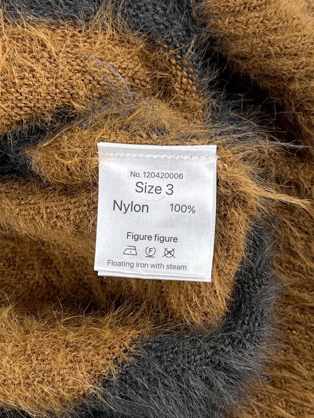 Number (N)ine Number (N)ine Furry Feather Knit Striped Sweater Orange Size US M / EU 48-50 / 2 - 5 Thumbnail