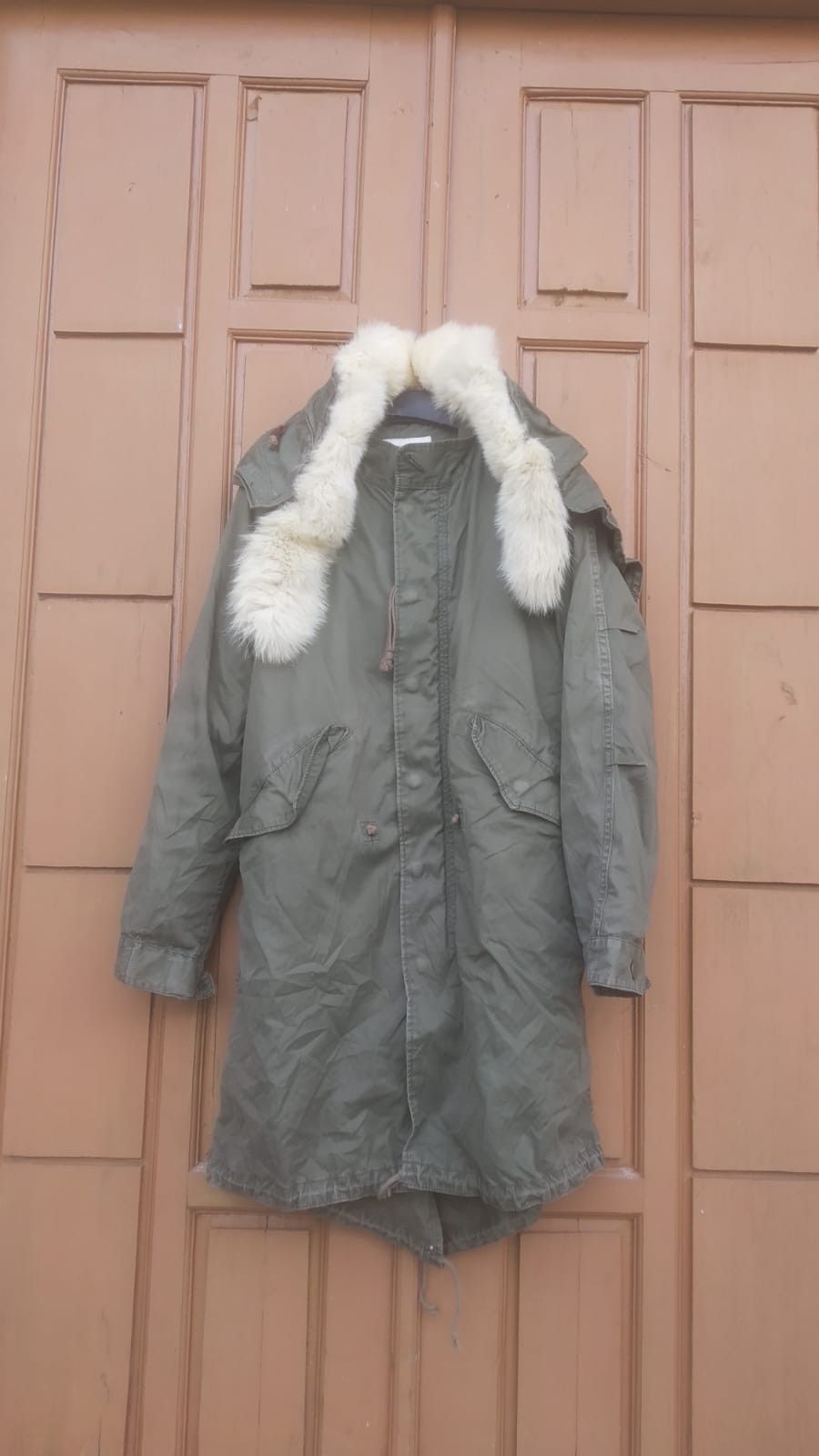 Japanese Brand Green fhistail parka jacket Size US S / EU 44-46 / 1 - 1 Thumbnail