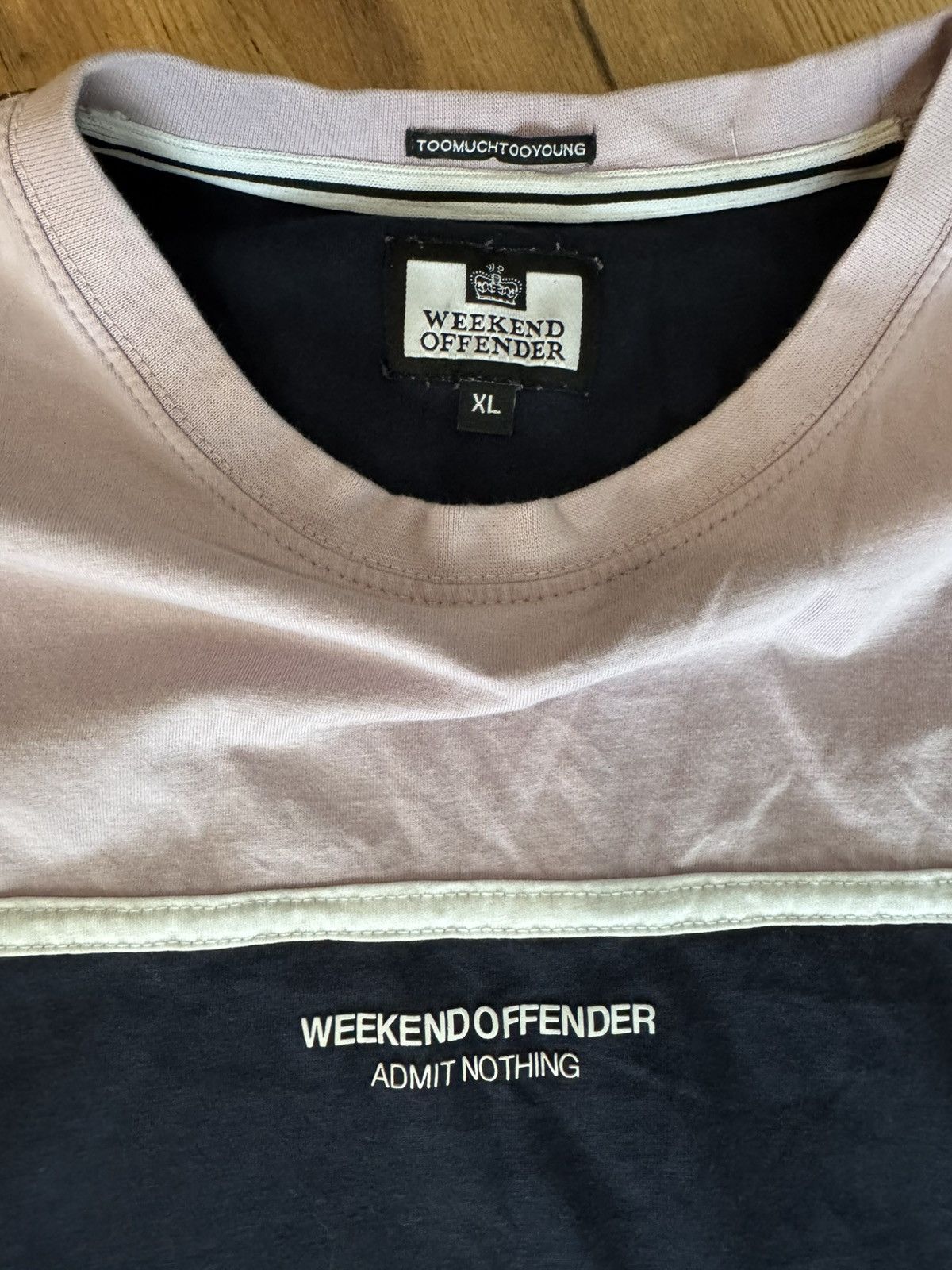 Weekend Offender Weekend Offender Colour Block T-Shirt XL Size US XL / EU 56 / 4 - 2 Thumbnail