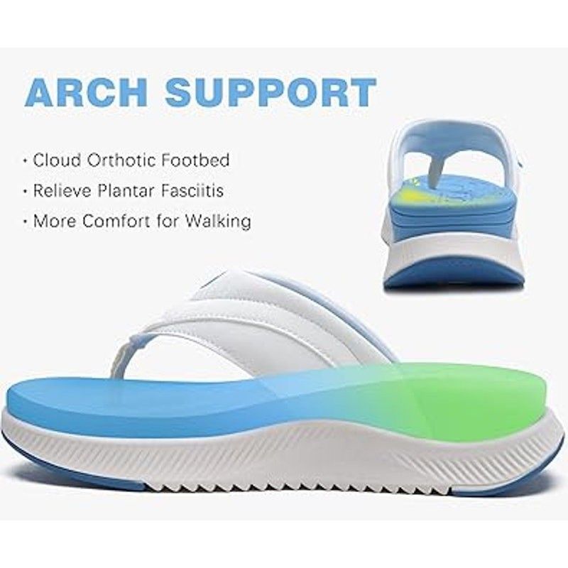 Other Oncai Womens Size 8 Multi Open Toe Orthotic Flip Flops Size US 8 / IT 38 - 2 Thumbnail