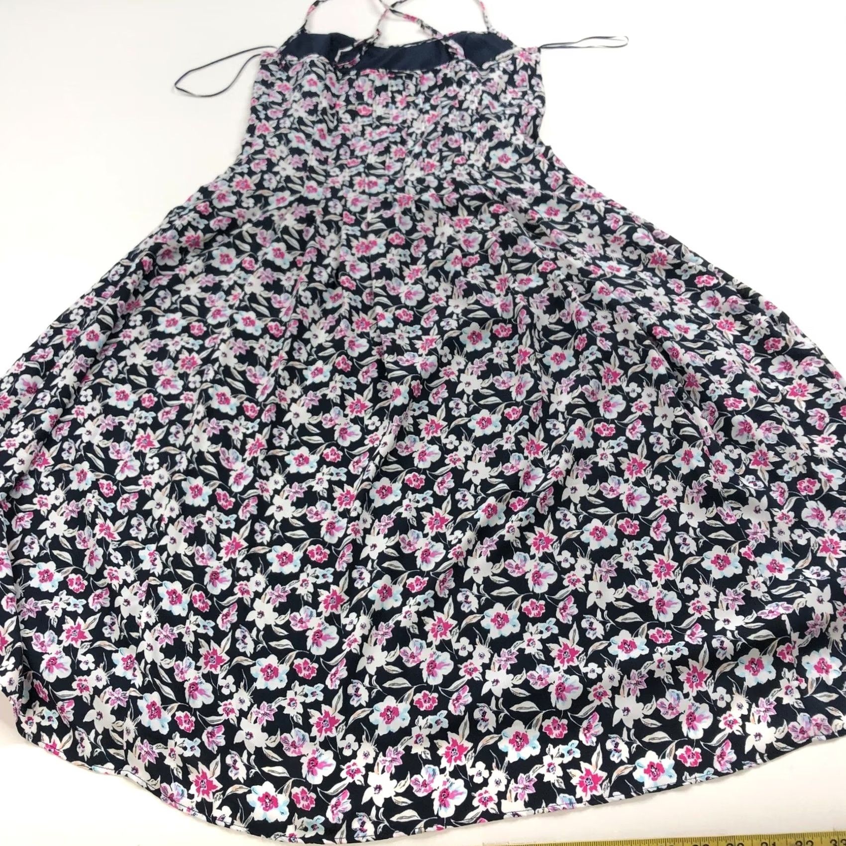 Banana Republic Banana Republic NEW Women's Knee Dress A-Line Floral All Over Print Blue 0 Size XS / US 0-2 / IT 36-38 - 7 Thumbnail
