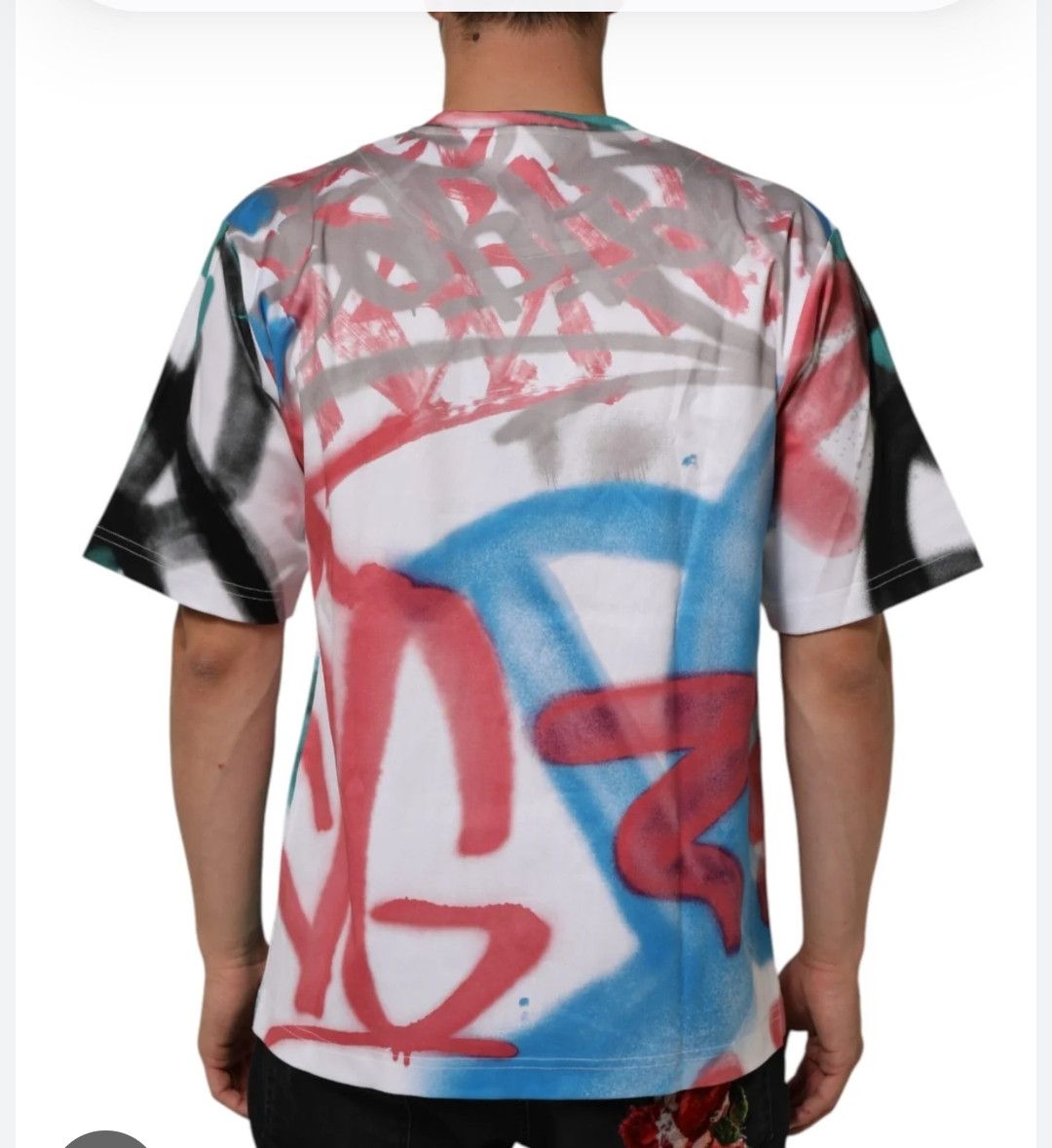 Dolce & Gabbana Dolce & Gabbana Multicolor Graffiti Print Tee - Size S Size US S / EU 44-46 / 1 - 2 Thumbnail