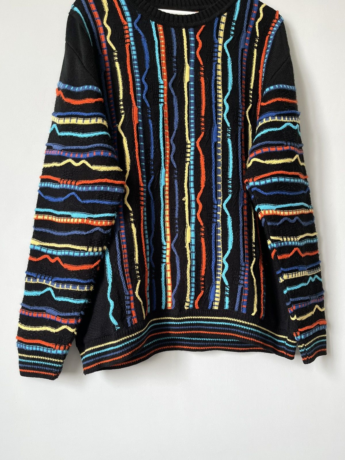Vintage Vintage 90's Coogi Style Archive Rare 3D Knit Sweater Size US XL / EU 56 / 4 - 5 Thumbnail