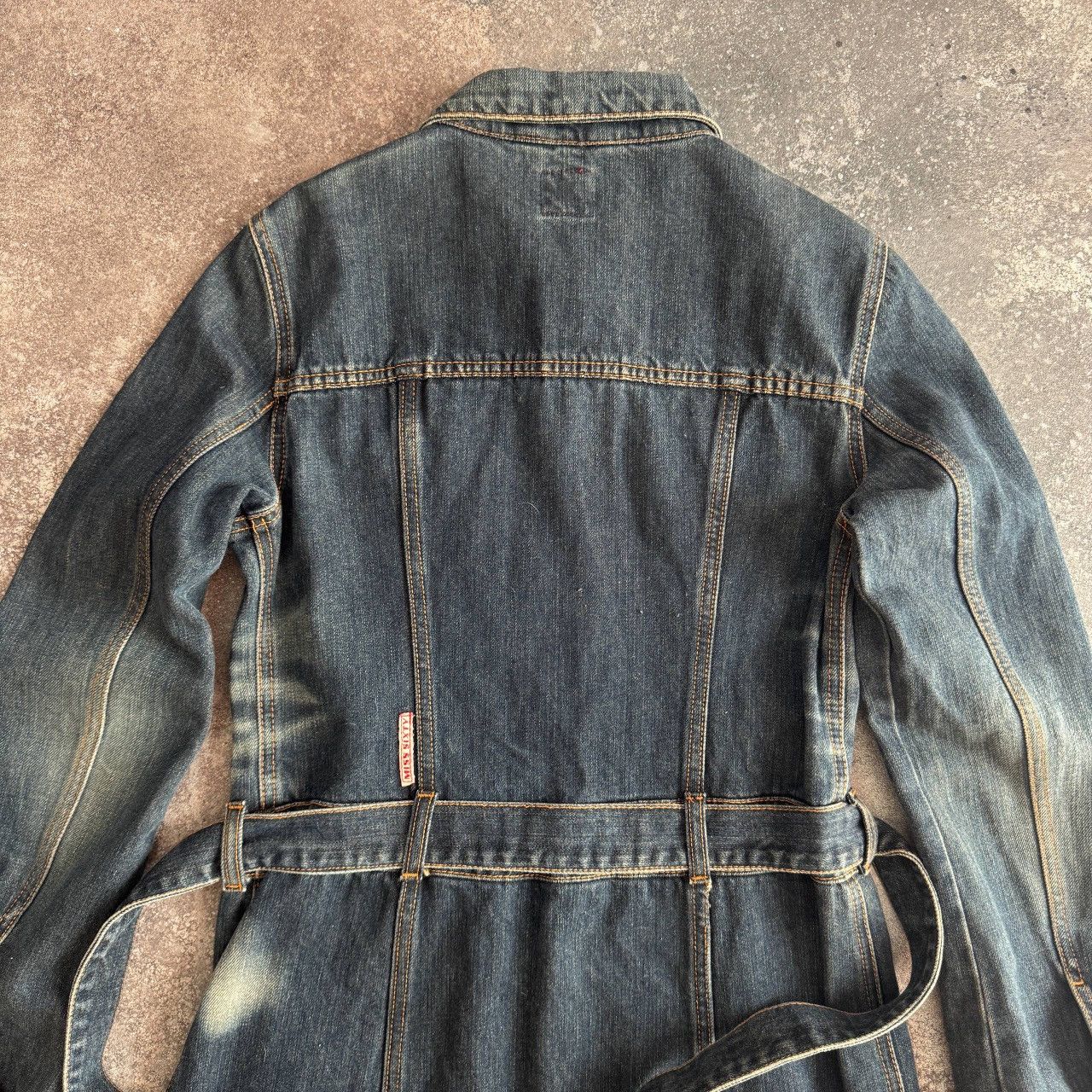 Miss Sixty Miss Sixty Vintage Belted Denim Coat / Dress Size S / US 4 / IT 40 - 8 Thumbnail