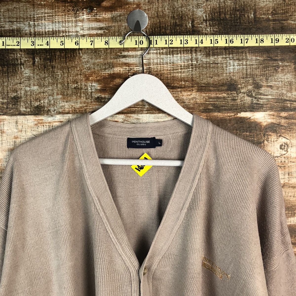 Homespun Knitwear × Japanese Brand Pent House Club Cream Cardigan Knitwear #A1294 Size US L / EU 52-54 / 3 - 4 Thumbnail