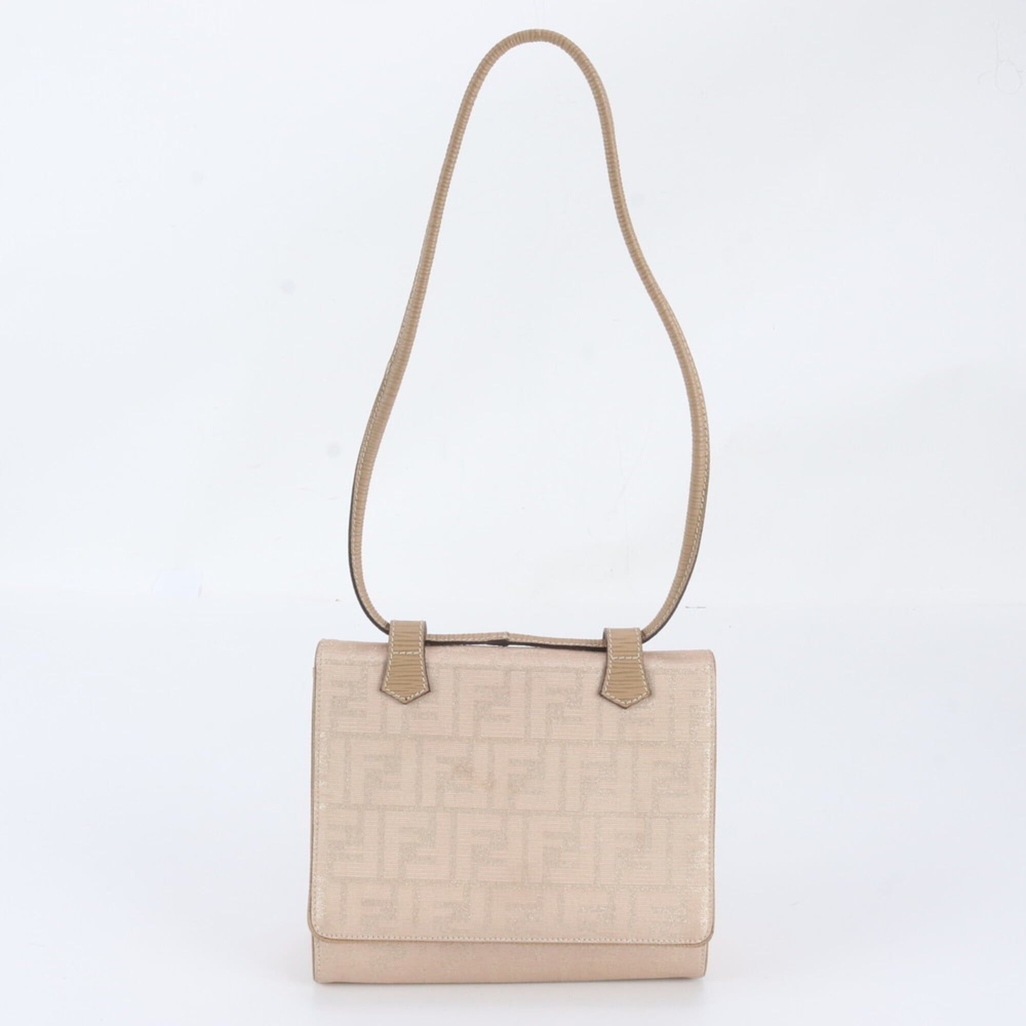 Fendi Fendi Zucca 247 257 28048 Leather Canvas Shoulder Bag Handbag for Women Size ONE SIZE - 1 Thumbnail