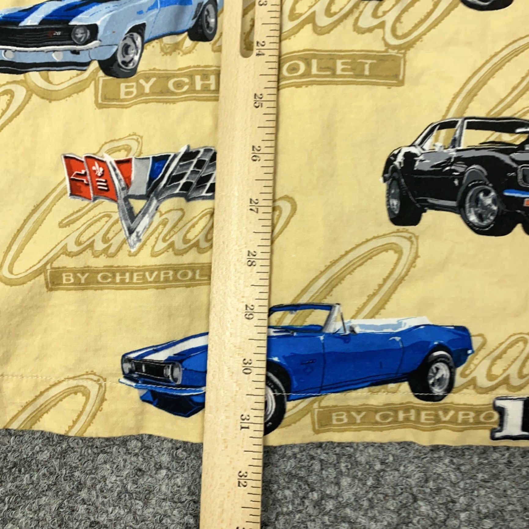 Vintage VINTAGE David Carey Camaro Z28 Shirt Mens 2XL Beige Yellow Short Sleeve Button-Up Graphic Print Cars Retro 90s Mens Size US XXL / EU 58 / 5 - 6 Thumbnail