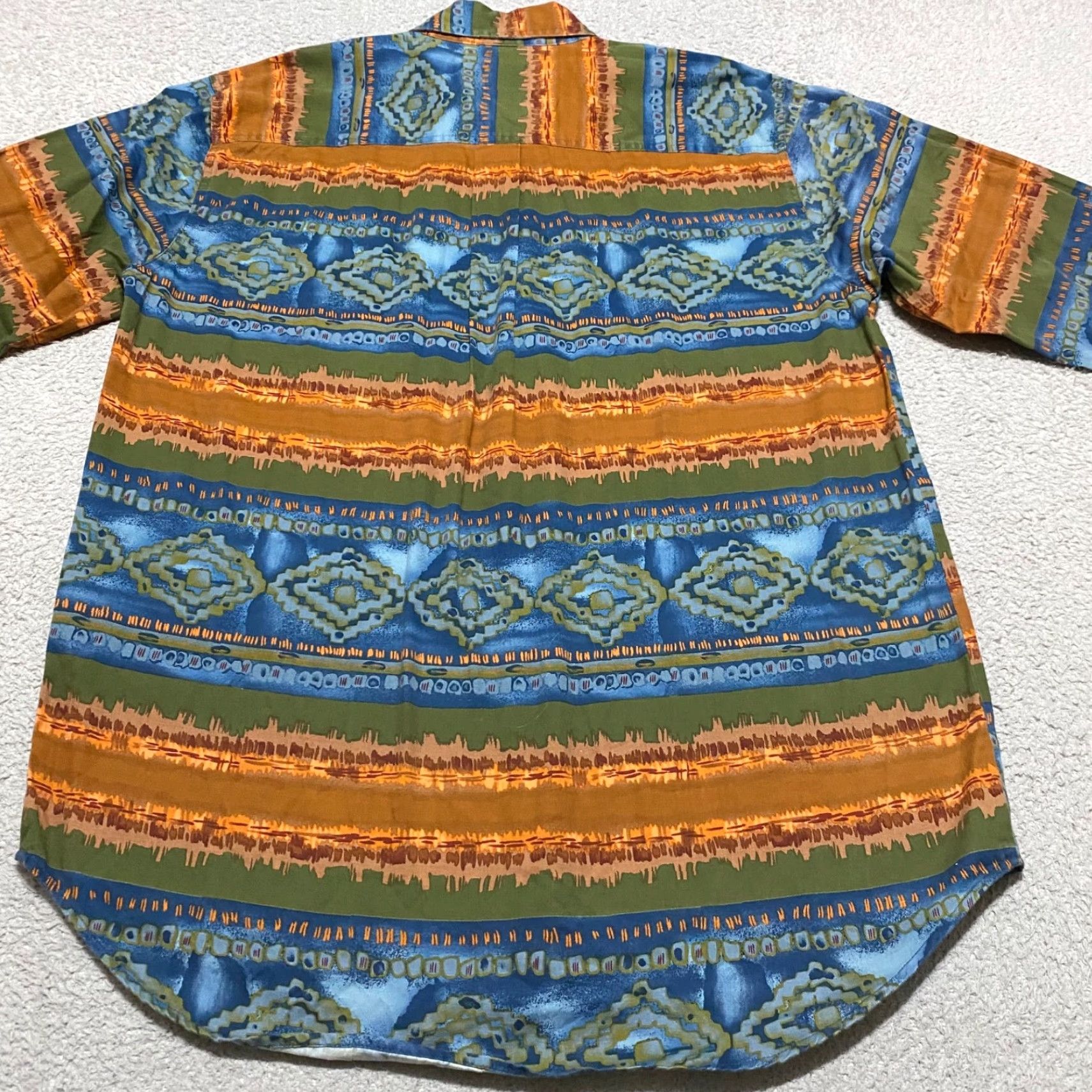 The Territory Ahead Territory Ahead Mens LT Shirt Multicolor Geometric Button Front Western Casual Long Sleeve Button-Up Collection Size US L / EU 52-54 / 3 - 2 Thumbnail