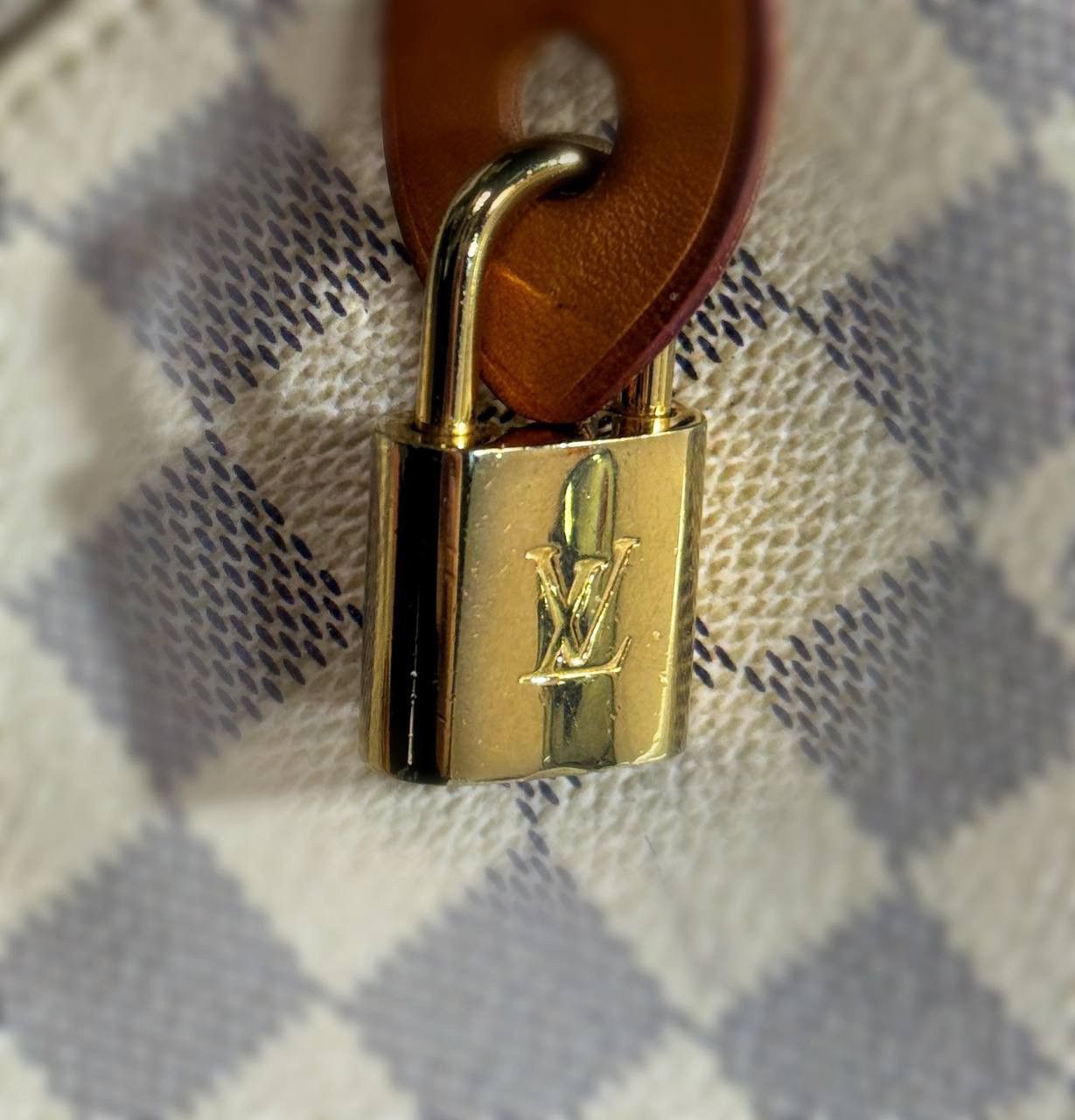 Louis Vuitton AUTH LOUIS VUITTON Iena MM Damier Azu Tote Bag Box Dust Azur Size ONE SIZE - 13 Thumbnail