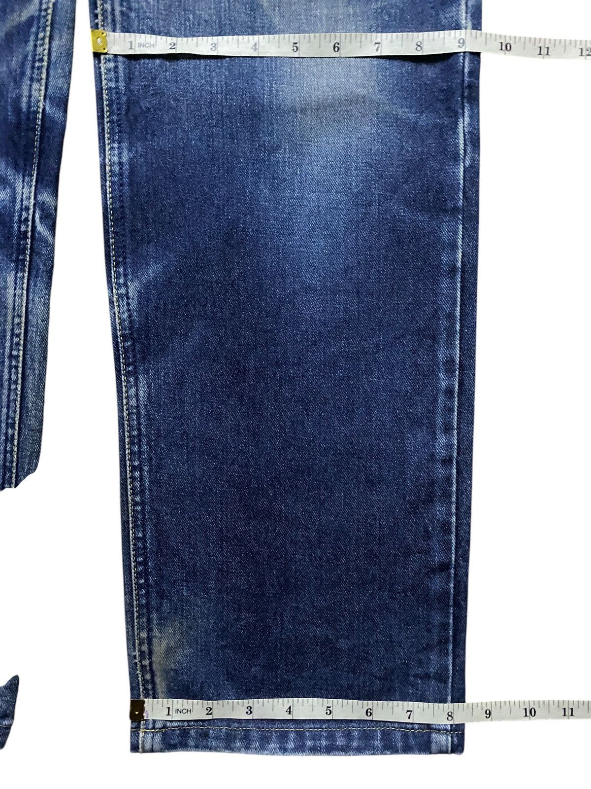 Lee × Vivienne Westwood Japan Vintage Lee Riders Mud Wash Distressed Loose Jeans Size US 33 - 14 Thumbnail