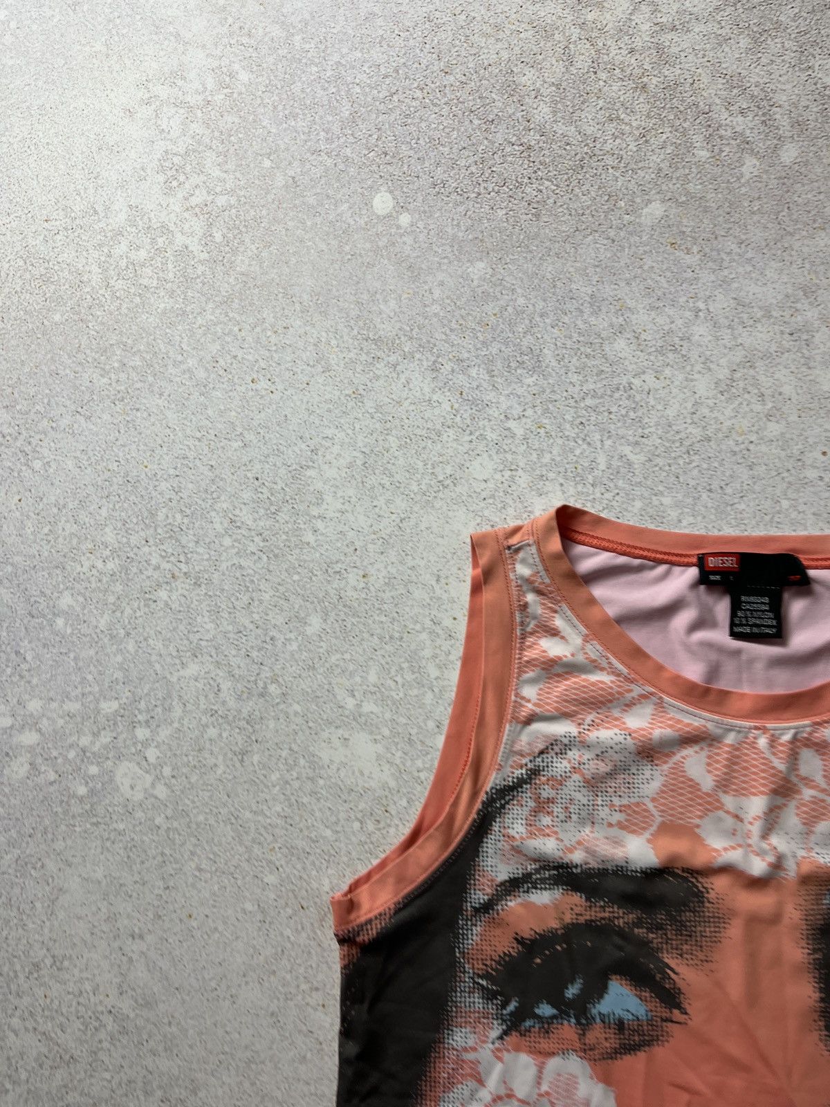 Diesel Crazy Y2K Diesel VTG 2000s face printed tank top size L Size L / US 10 / IT 46 - 3 Thumbnail