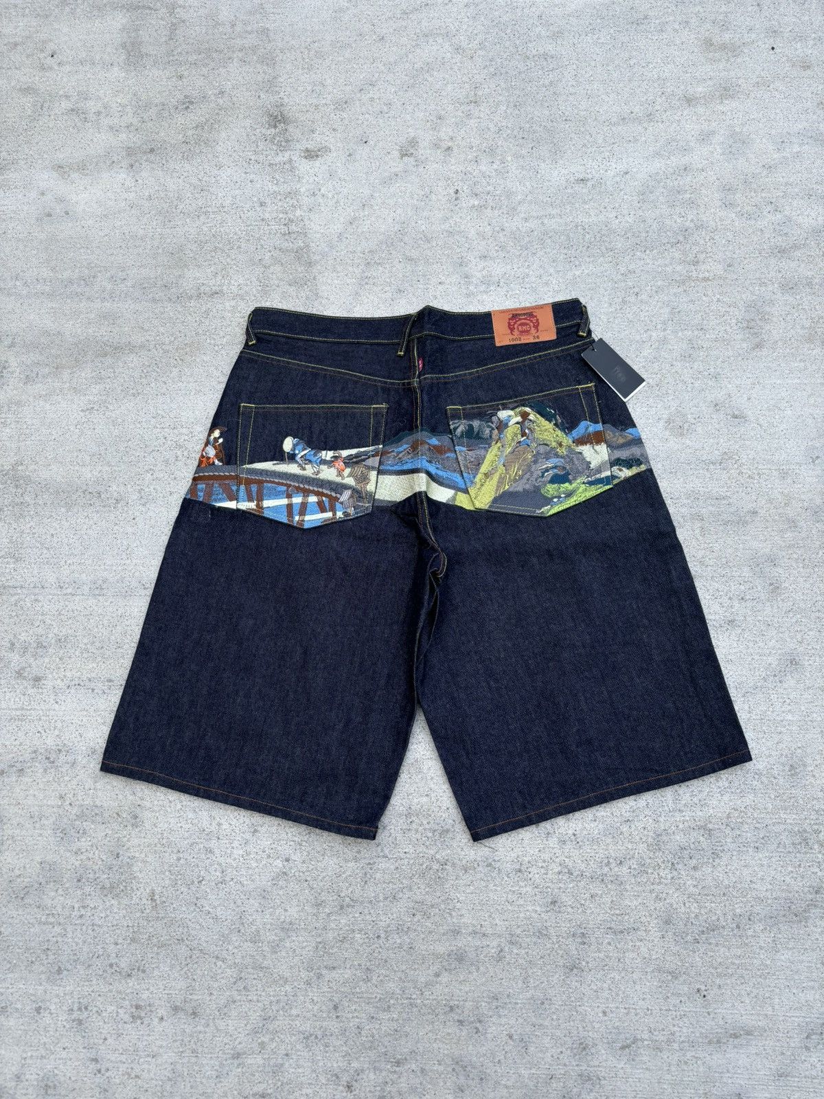 Y2K Red Monkey Company jorts