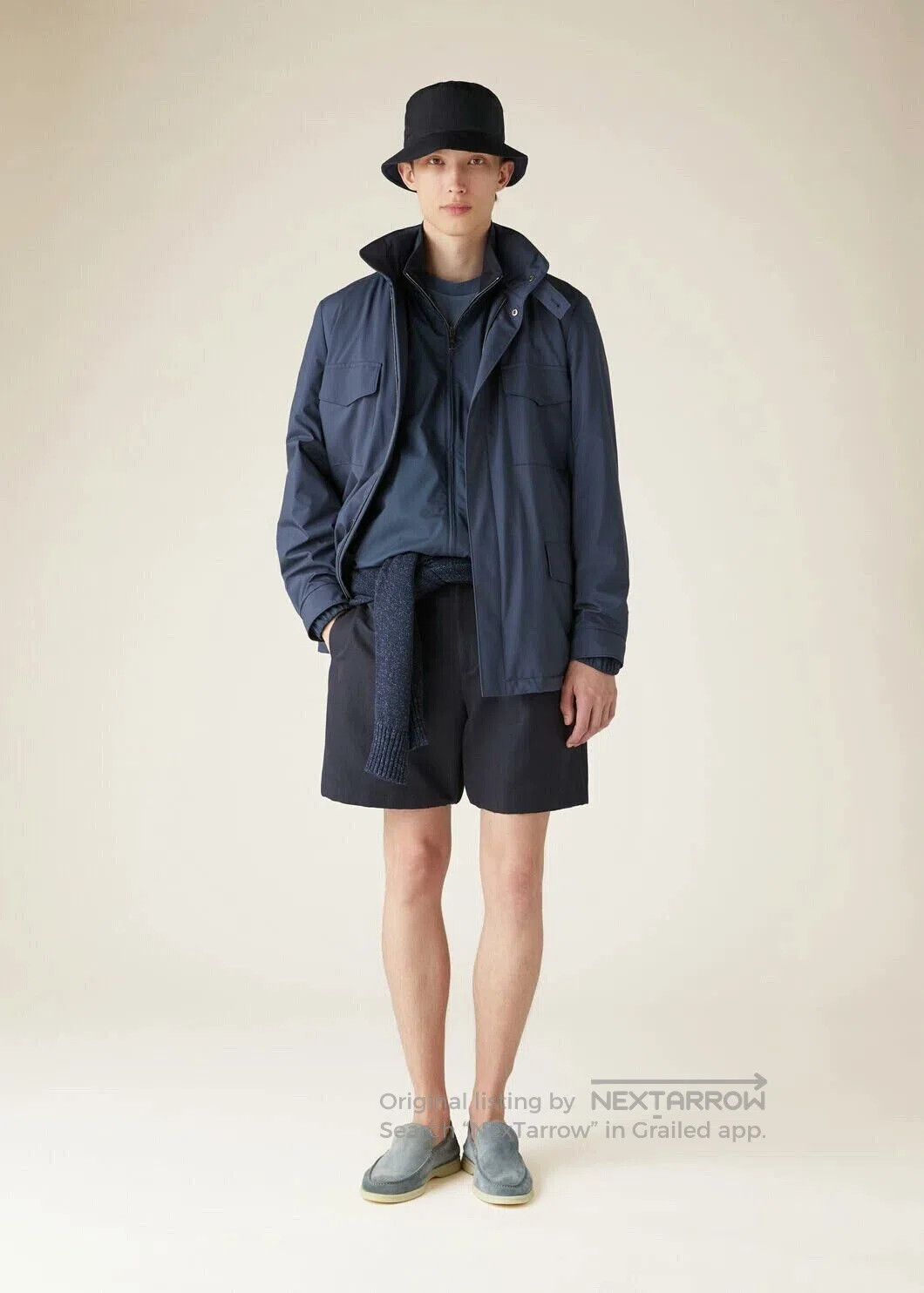 Loro Piana Loro Piana Traveller Jacket Navy Blue. Size US XL / EU 56 / 4 - 9 Thumbnail