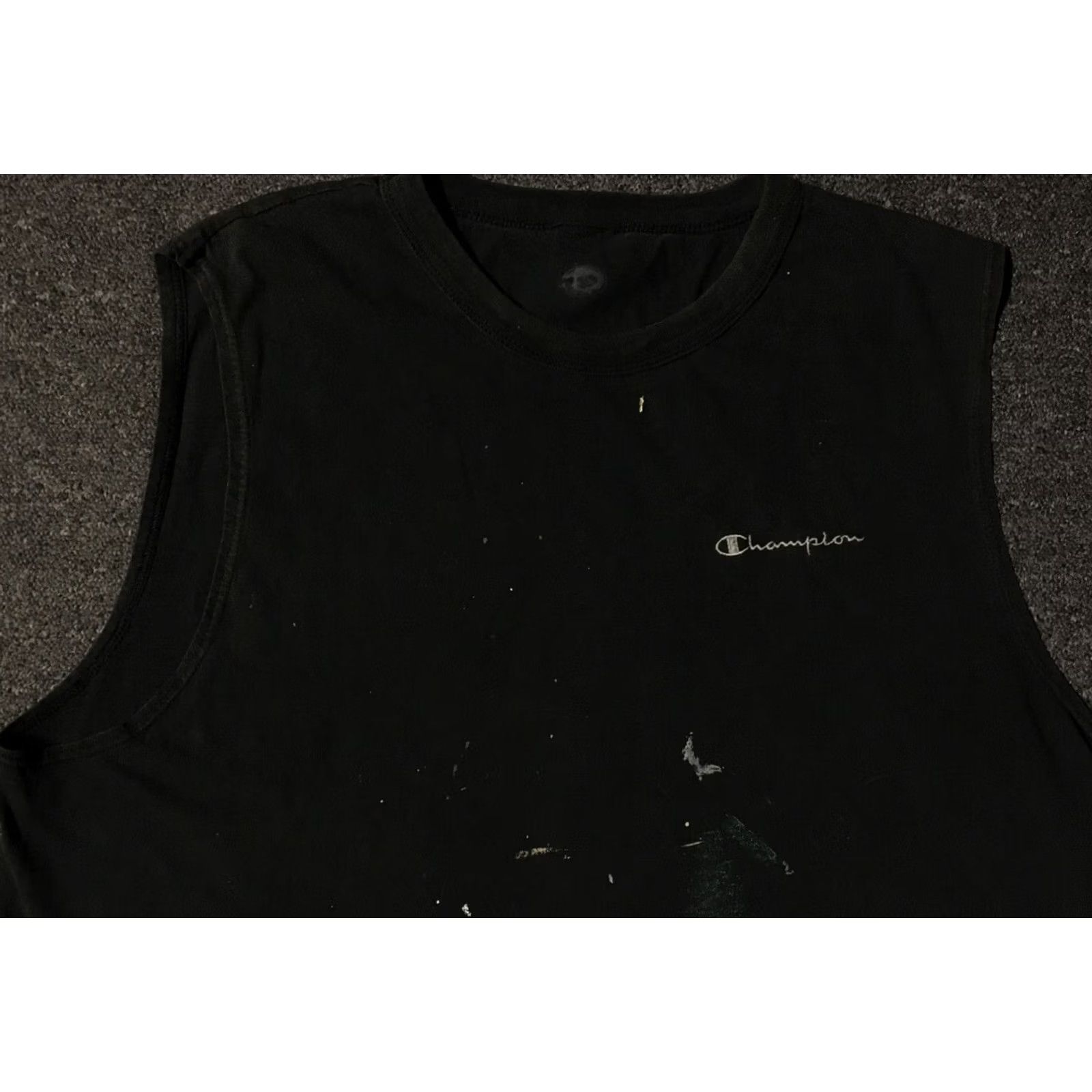 Champion VINTAGE Champion 90s Tank Top XL Grunge Surf Skate Biker PE Gym Black Size US XL / EU 56 / 4 - 3 Thumbnail