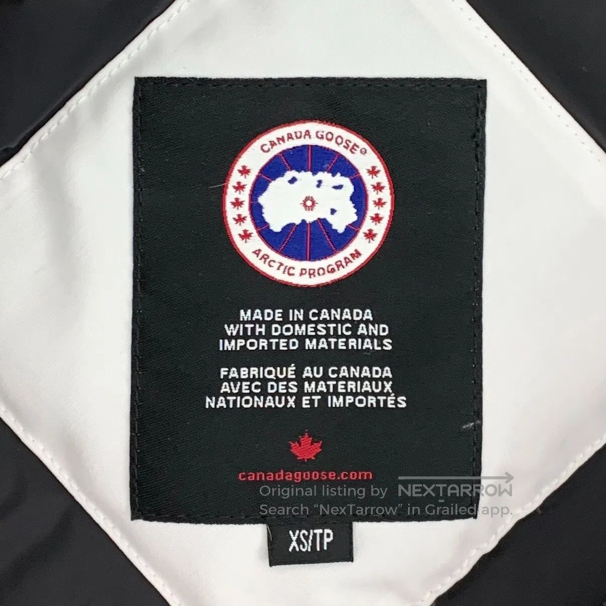 Canada Goose Canada Goose White Logo Patch Hood Faux Fur Long Sleeve Pu Size US XS / EU 42 / 0 - 6 Thumbnail