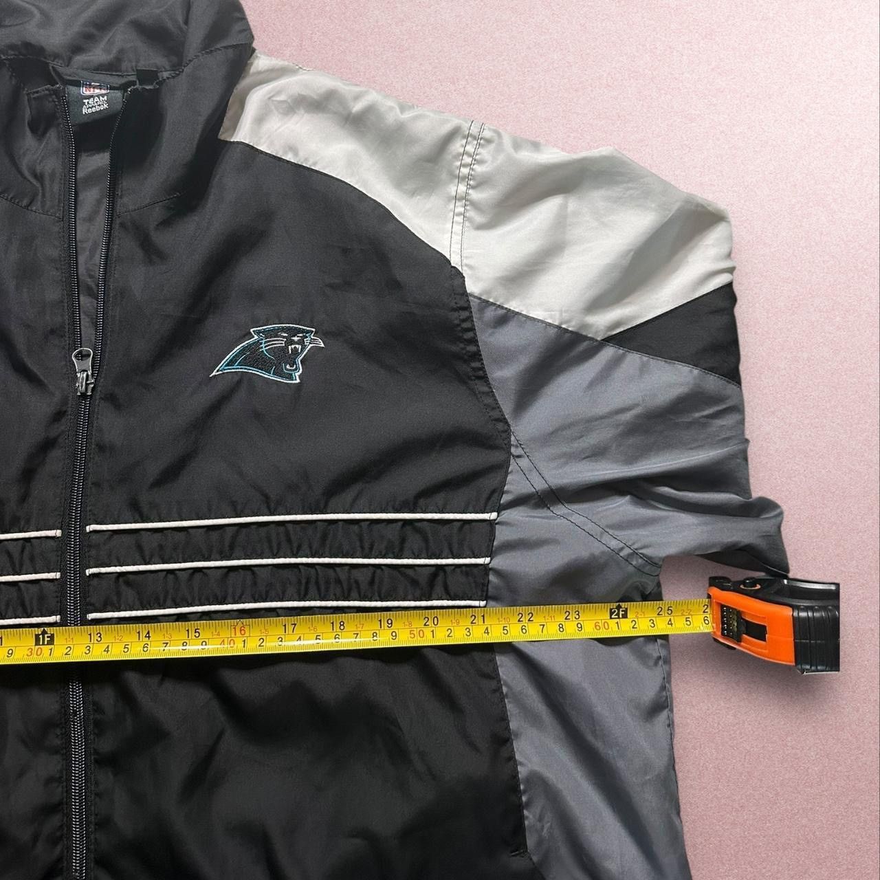 Reebok Vtg Carolina Panthers Jacket Mens Large Black Grey NFL 90s Size US L / EU 52-54 / 3 - 4 Thumbnail
