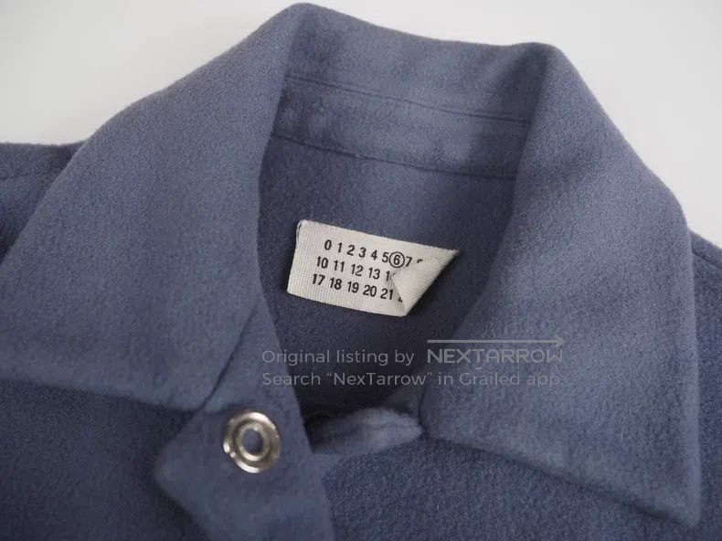 Maison Margiela Maison Margiela Blue wool blend jacket Size US M / EU 48-50 / 2 - 3 Thumbnail