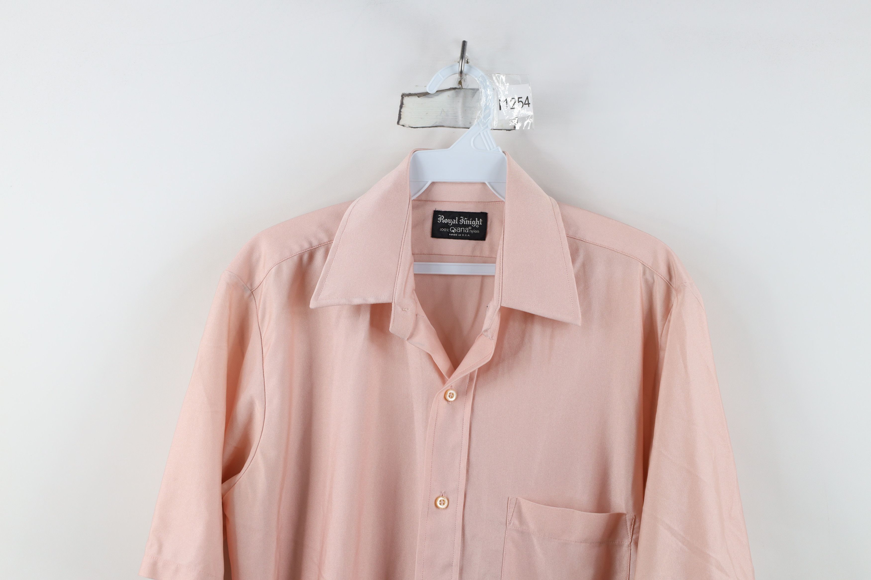 Vintage Vintage 70s Streetwear Short Sleeve Button Shirt Pink USA Size US M / EU 48-50 / 2 - 2 Thumbnail