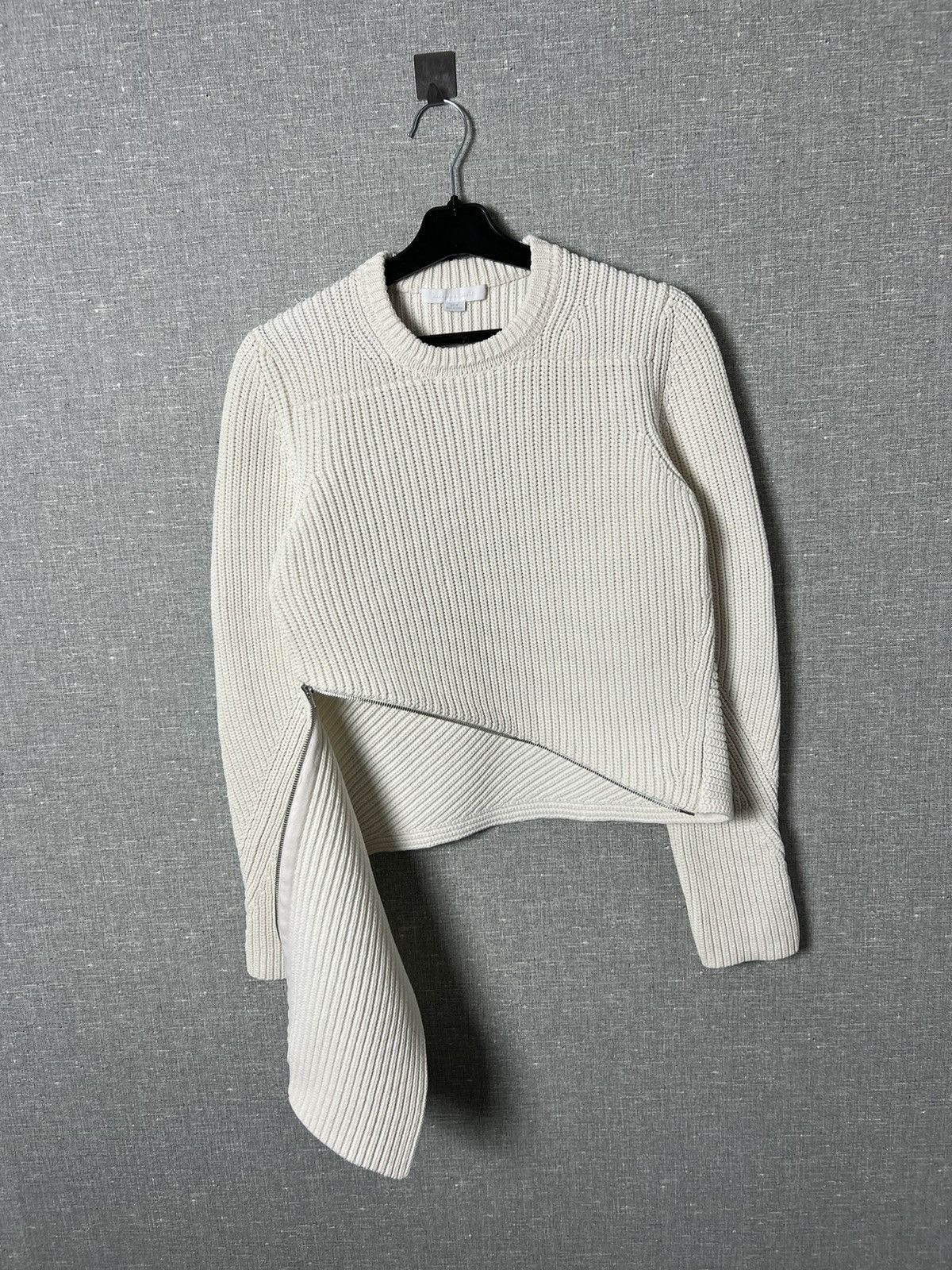 Alexander Wang ALEXANDER WANG Asymmetrical Zip Peel Away Knitted Sweater Size M / US 6-8 / IT 42-44 - 11 Thumbnail