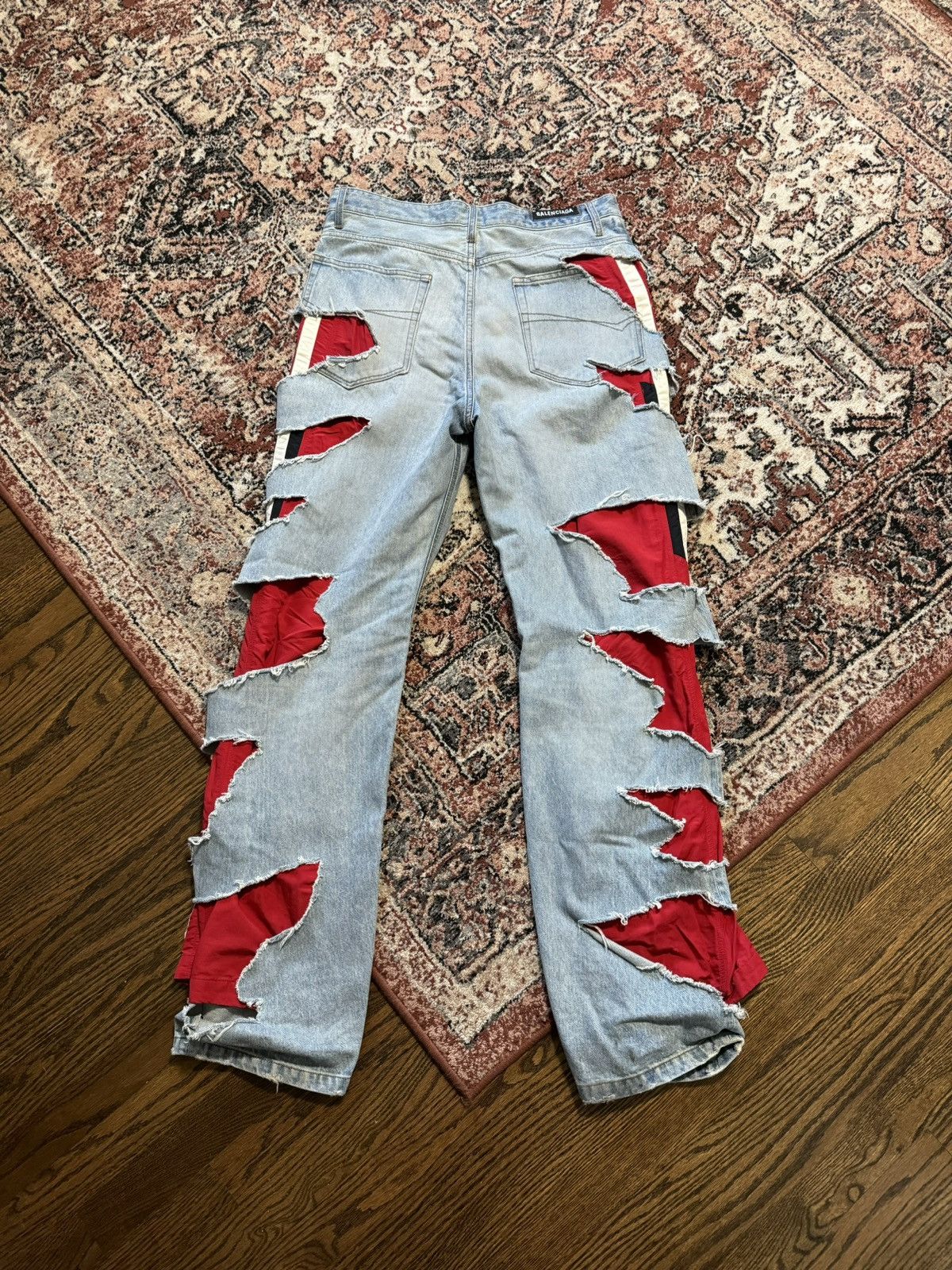 Balenciaga Balenciaga Slashed Hybrid Denim Size US 32 / EU 48 - 7 Thumbnail
