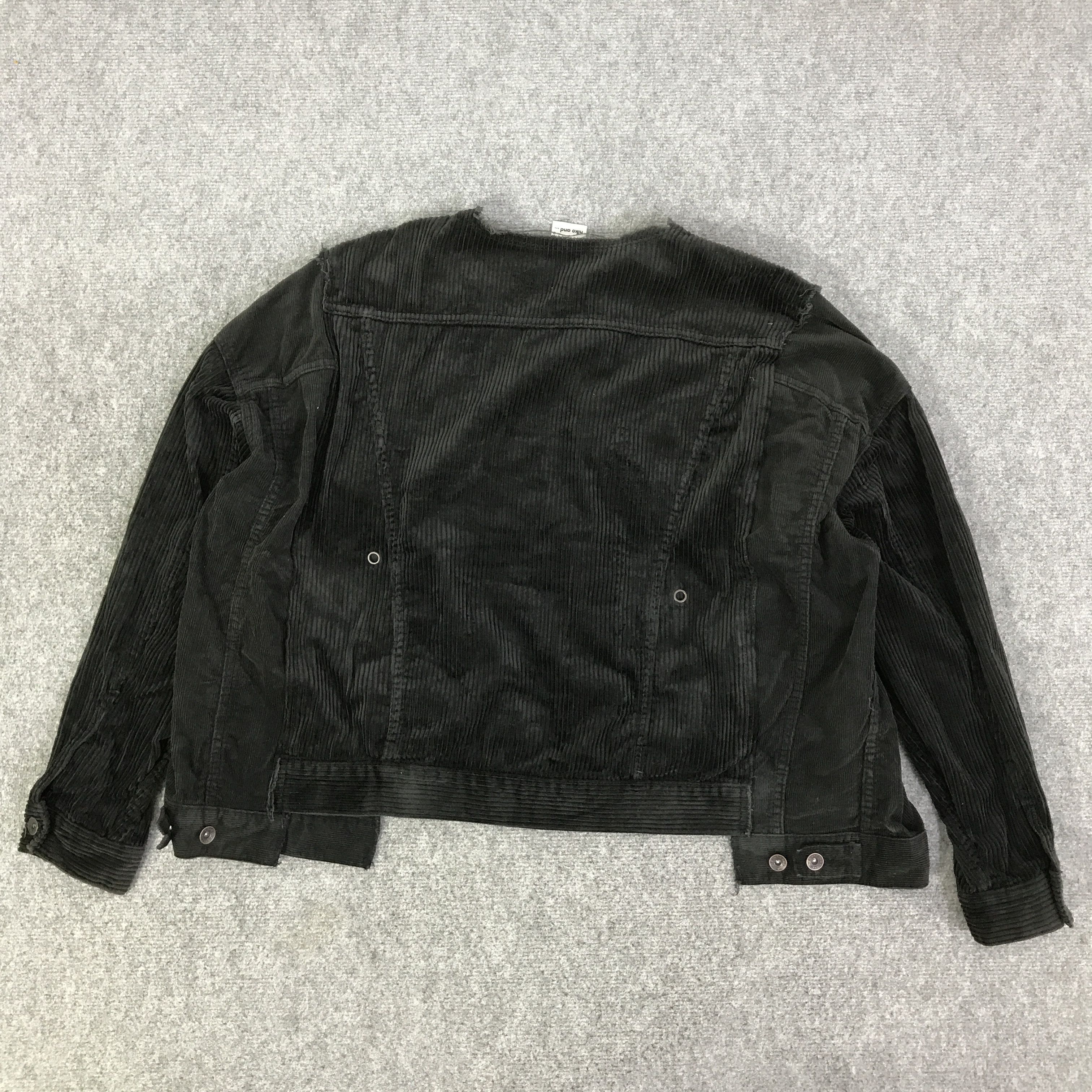 Japanese Brand NIKOAND PATCHWORD DESIGN OVERSIZE JACKET K96B2 Size US L / EU 52-54 / 3 - 3 Thumbnail