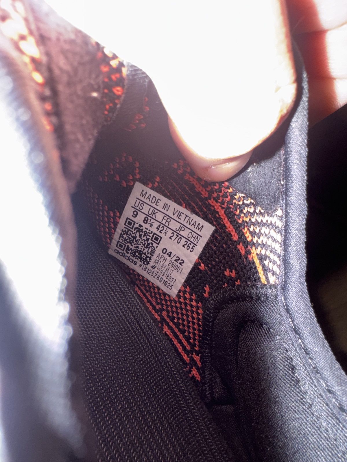 Yeezy Adidas Yeezy Boost 350 V2 Bred Black Red Size US 9 / EU 42 - 6 Thumbnail