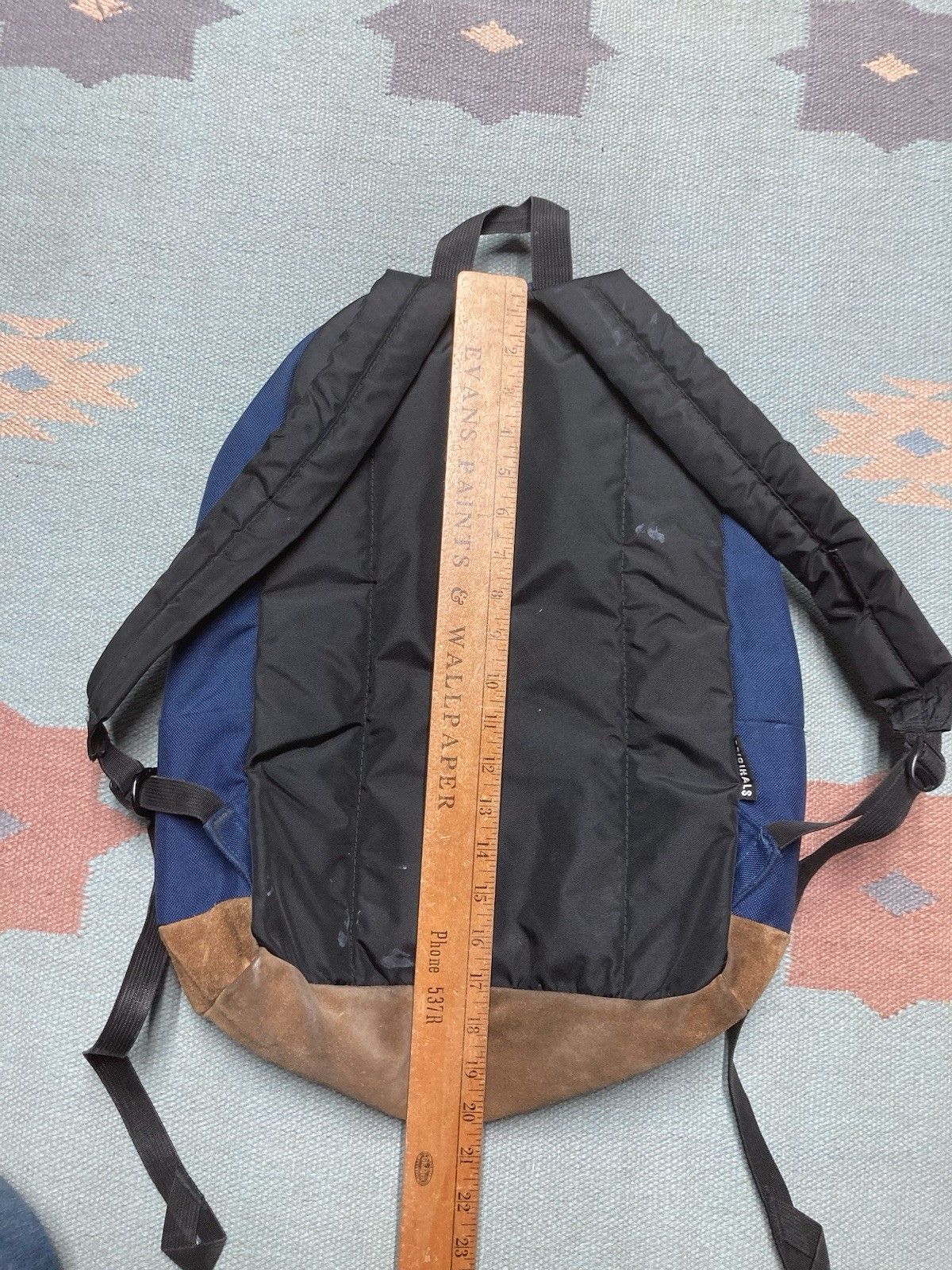 Vintage Jansport originals backpack suede leather bottom 3 pocket Size ONE SIZE - 13 Thumbnail