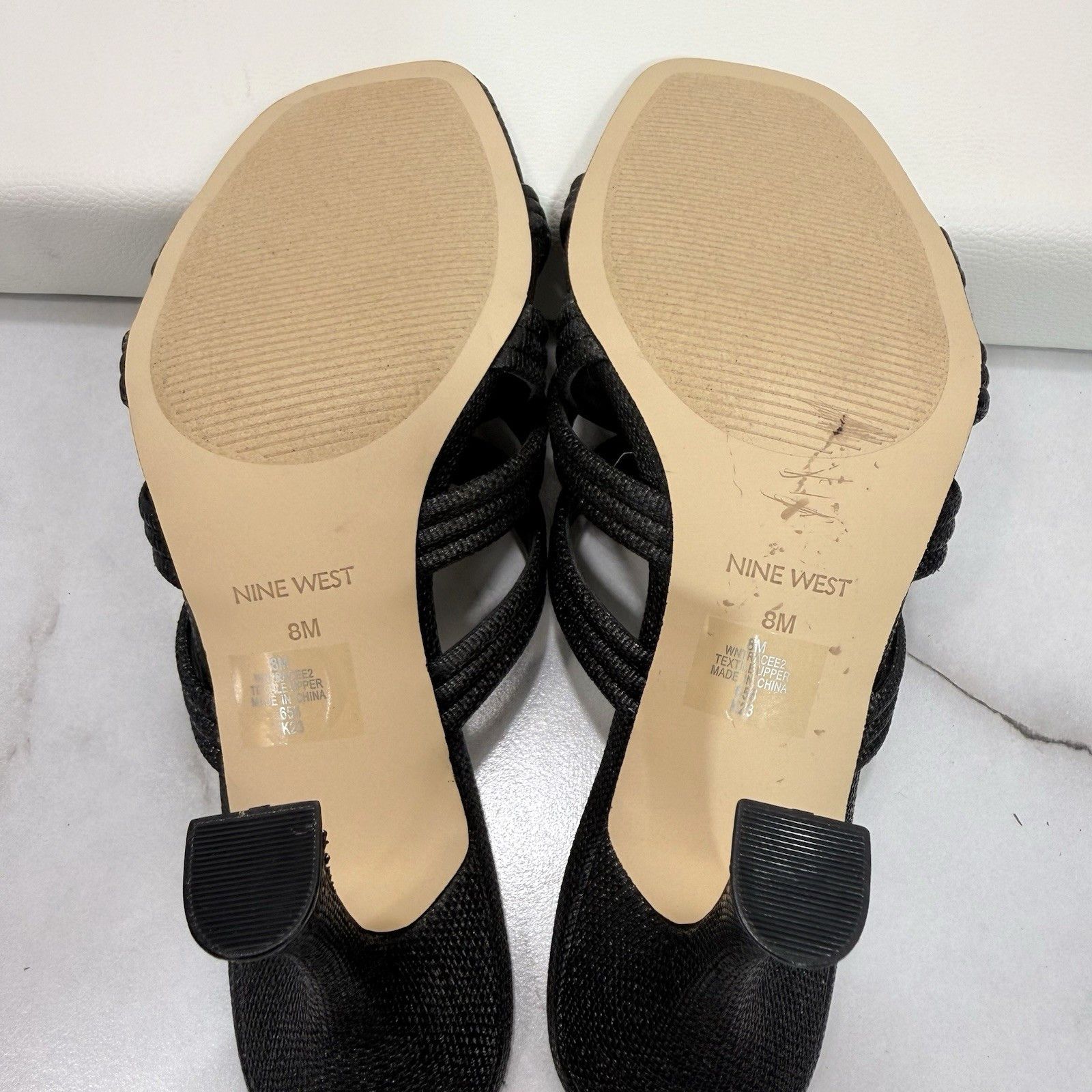 Nine West Nine West Black Crisscross Strap Slide Sandal Size 8M Size US 8 / IT 38 - 8 Thumbnail