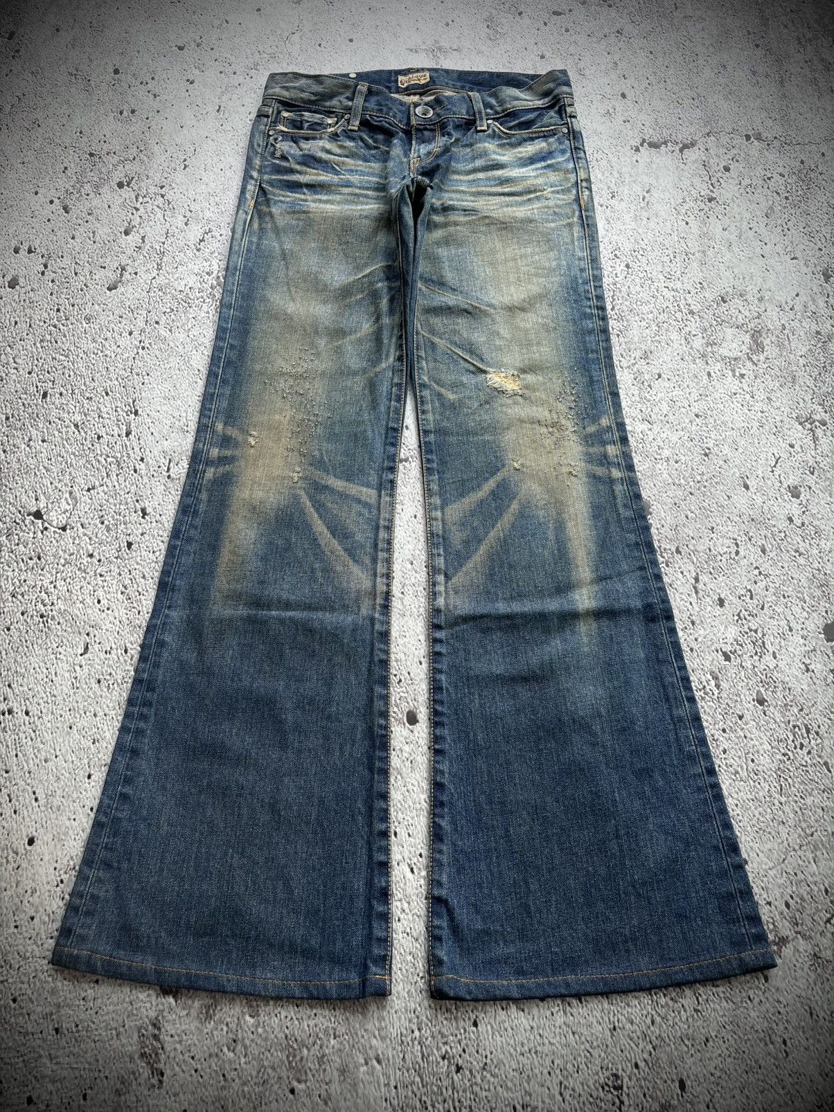 Tornado Mart 2000's vintage Stooge japane flare jeans Size US 29 - 2 Thumbnail