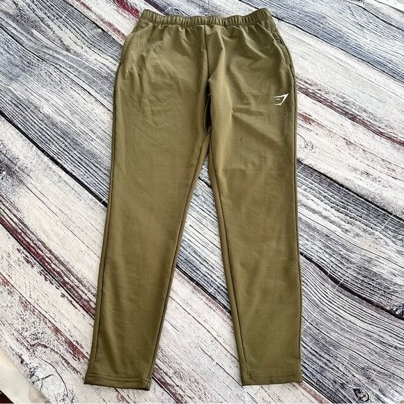 Gymshark Gymshark Men's Olive Performance Jogger Pants Size US 32 / EU 48 - 2 Thumbnail