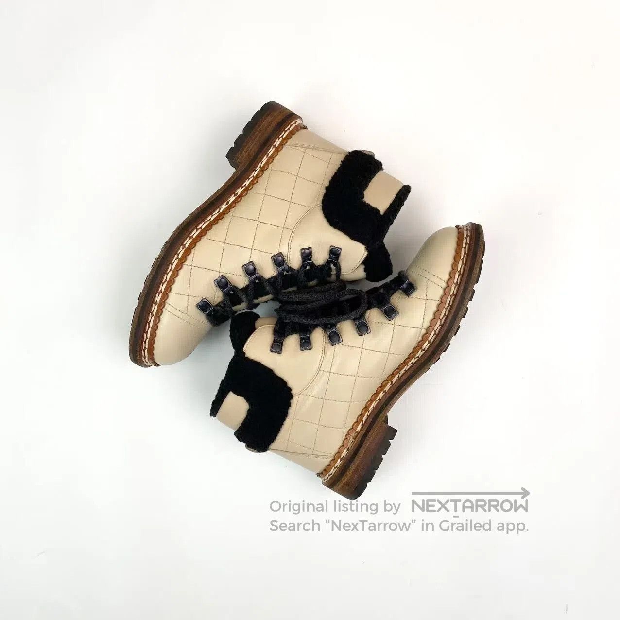 Chanel Chanel Brown checkerboard dark pattern logo snow boots| Size US 6 / IT 36 - 3 Thumbnail