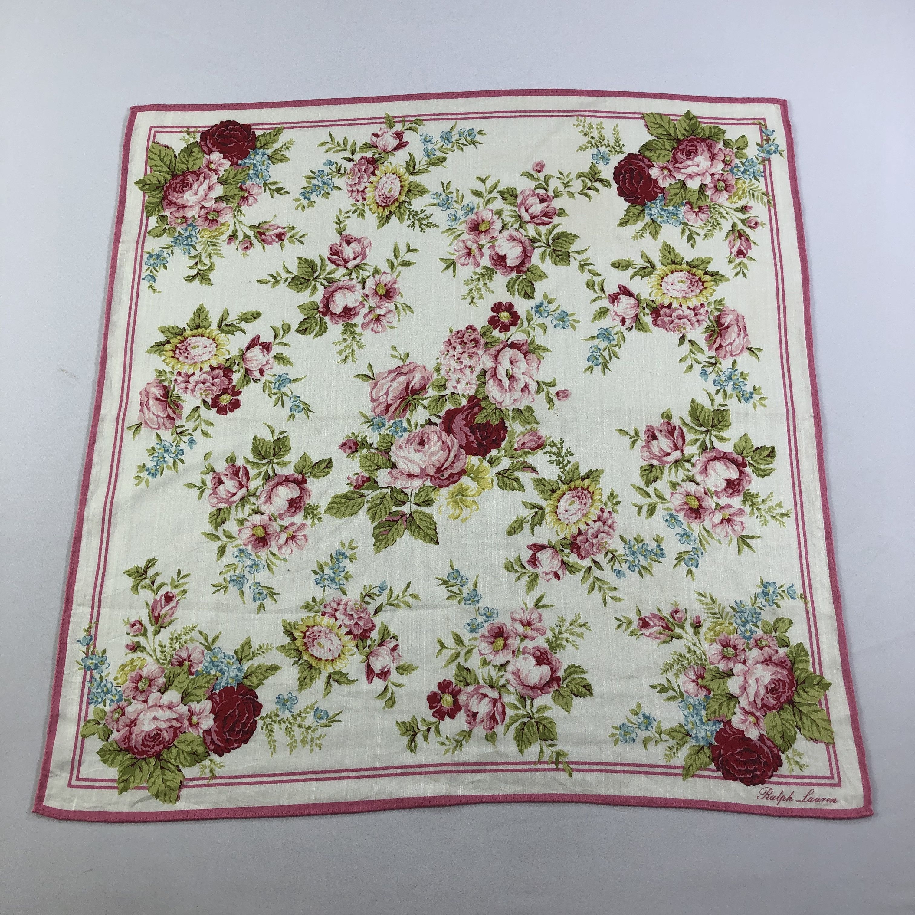 Ralph Lauren Ralph Lauren Floral Handkerchief Neckerchief Bandana H1488 Size ONE SIZE - 2 Thumbnail