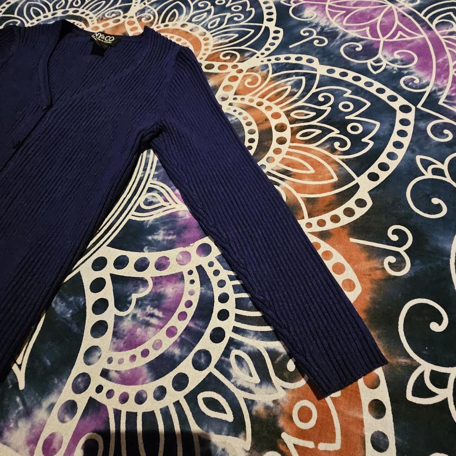 Designer New York & Company Women's Purple Cardigan Size S / US 4 / IT 40 - 4 Thumbnail