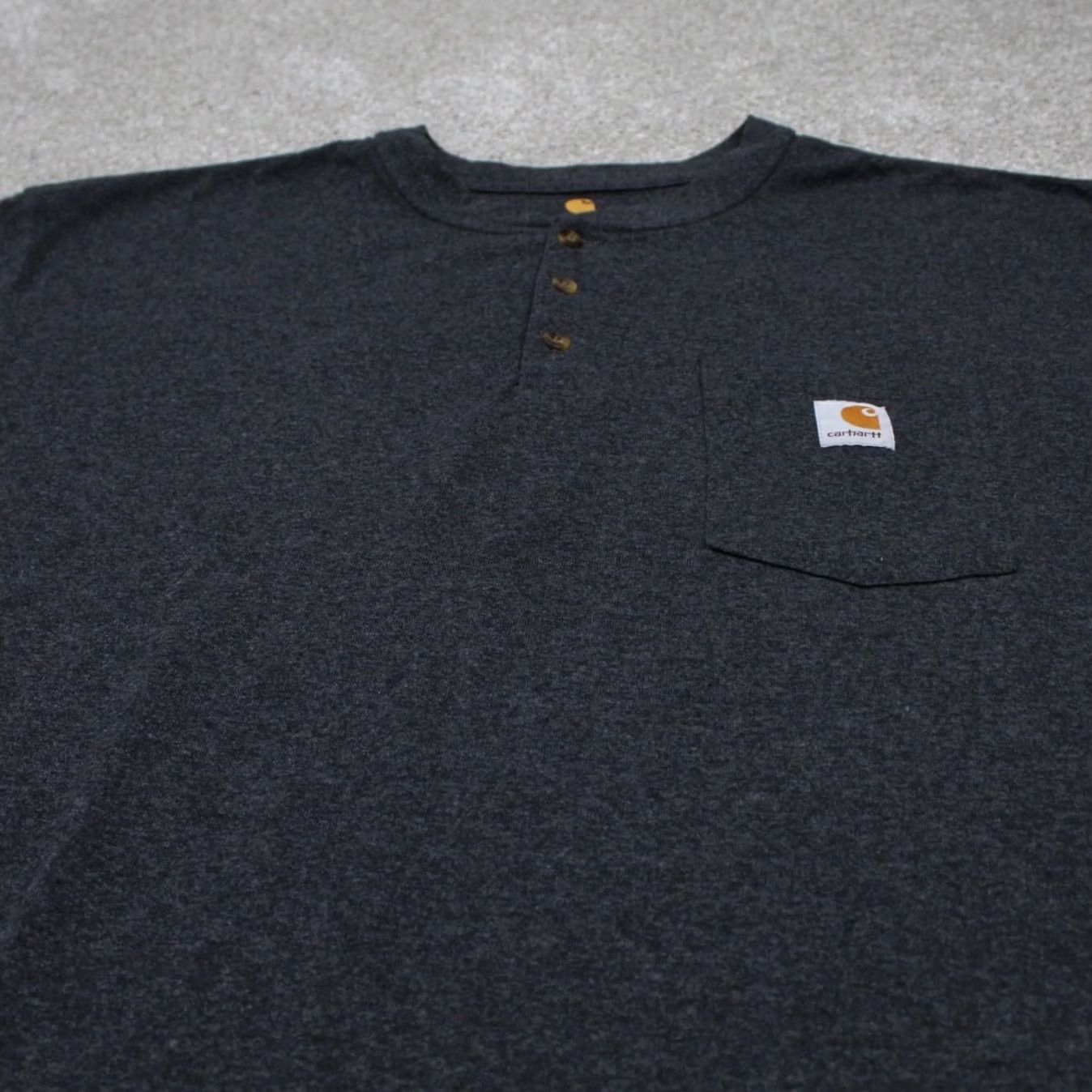 Carhartt Carhartt Shirt Adult 4XL Gray Regular T-Shirt Long Sleeve Cl th Pullover USA Logo Size US XXL / EU 58 / 5 - 4 Thumbnail