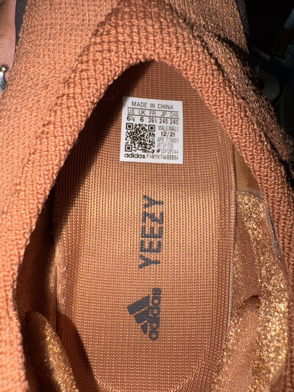 Yeezy ADIDAS YEEZY KNIT RNR (Stone Carbon) Size US 6.5 / EU 39-40 - 7 Thumbnail