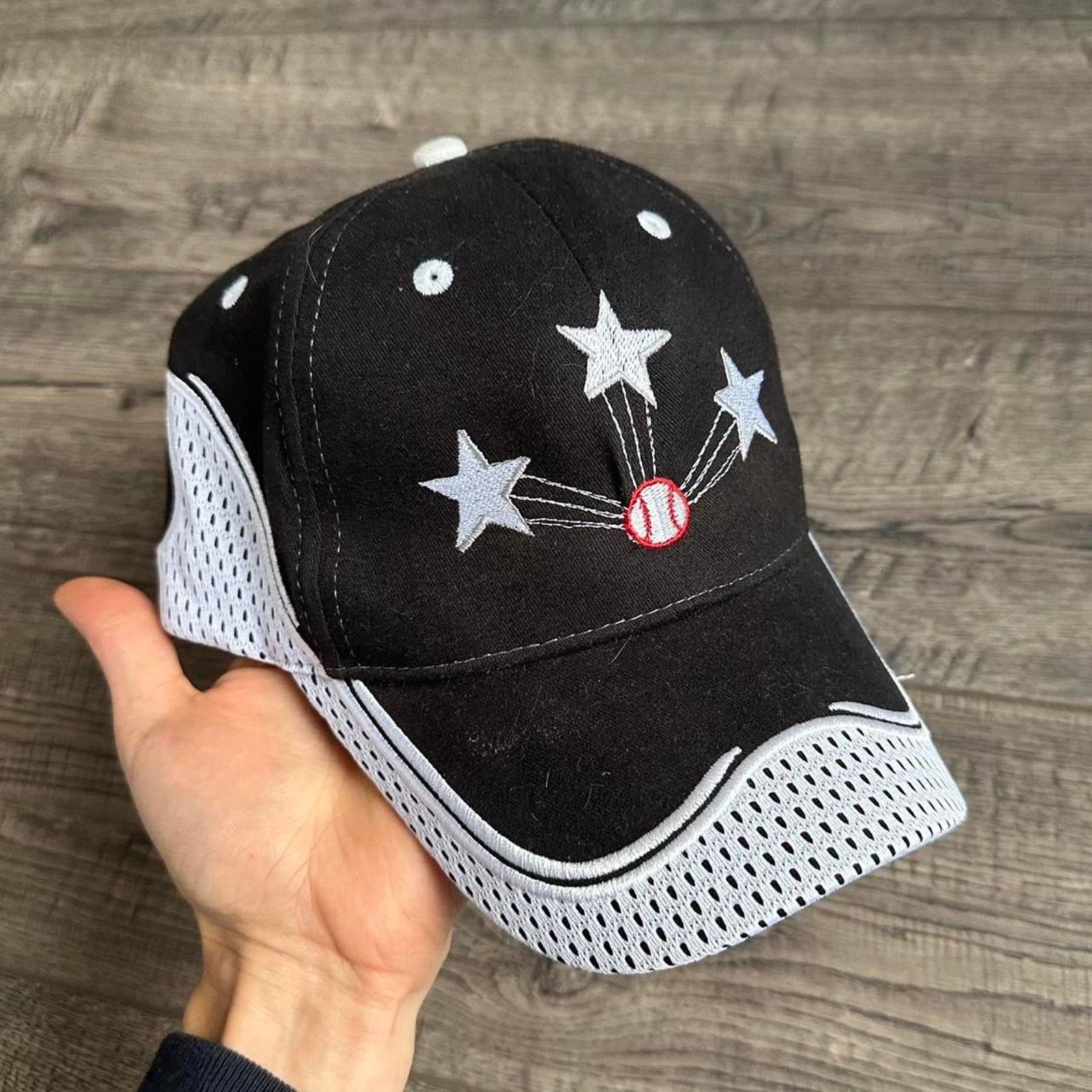 Vintage Vintage Y2K 00s Sporty Baseball Star Embroidered Flame Hat Size ONE SIZE - 3 Thumbnail
