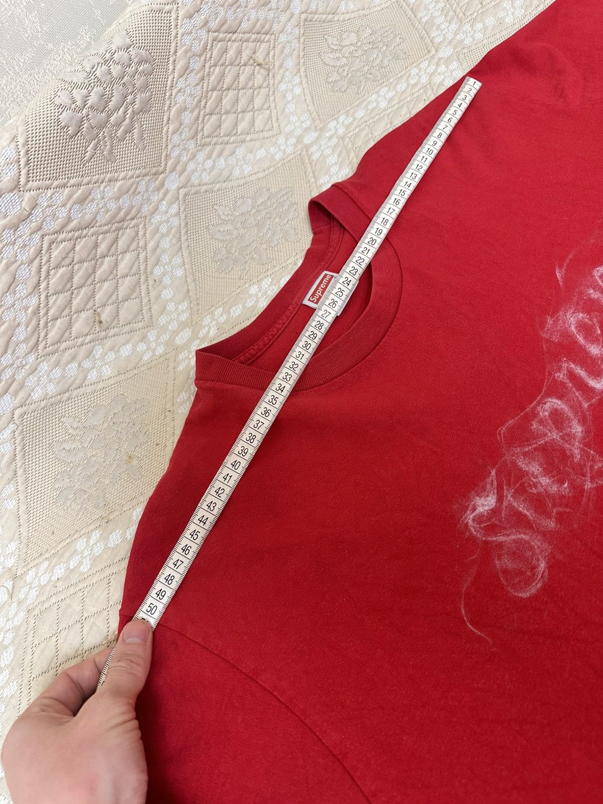 Supreme 🔥 Supreme Smoke Logo Tee Magenta FW19 Box T Shirt USA Red Size US L / EU 52-54 / 3 - 11 Thumbnail