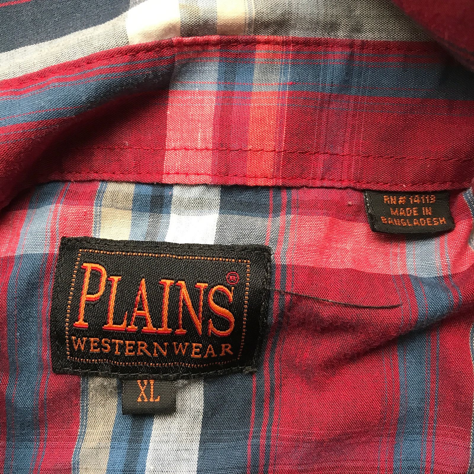 Other VTG Plains Western Wear Pearl Snap Button Up Shirt Men XL Size US XL / EU 56 / 4 - 3 Thumbnail